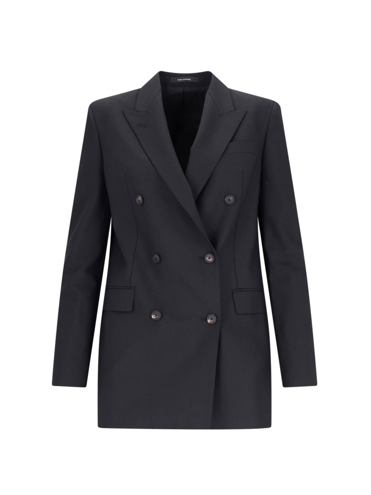 Shop Tagliatore Jasmine Double-breasted Blazer In Black