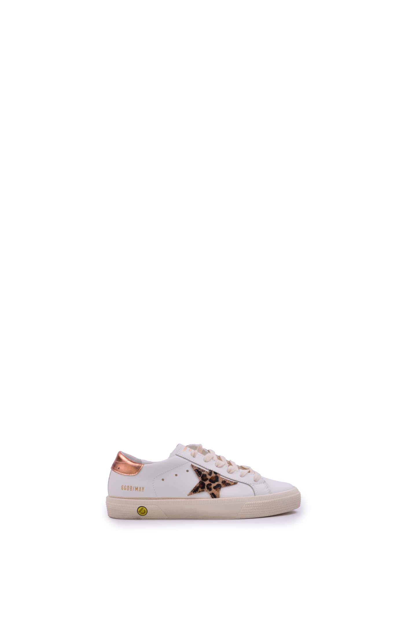 Golden Goose Kids' Leather Sneakers In White