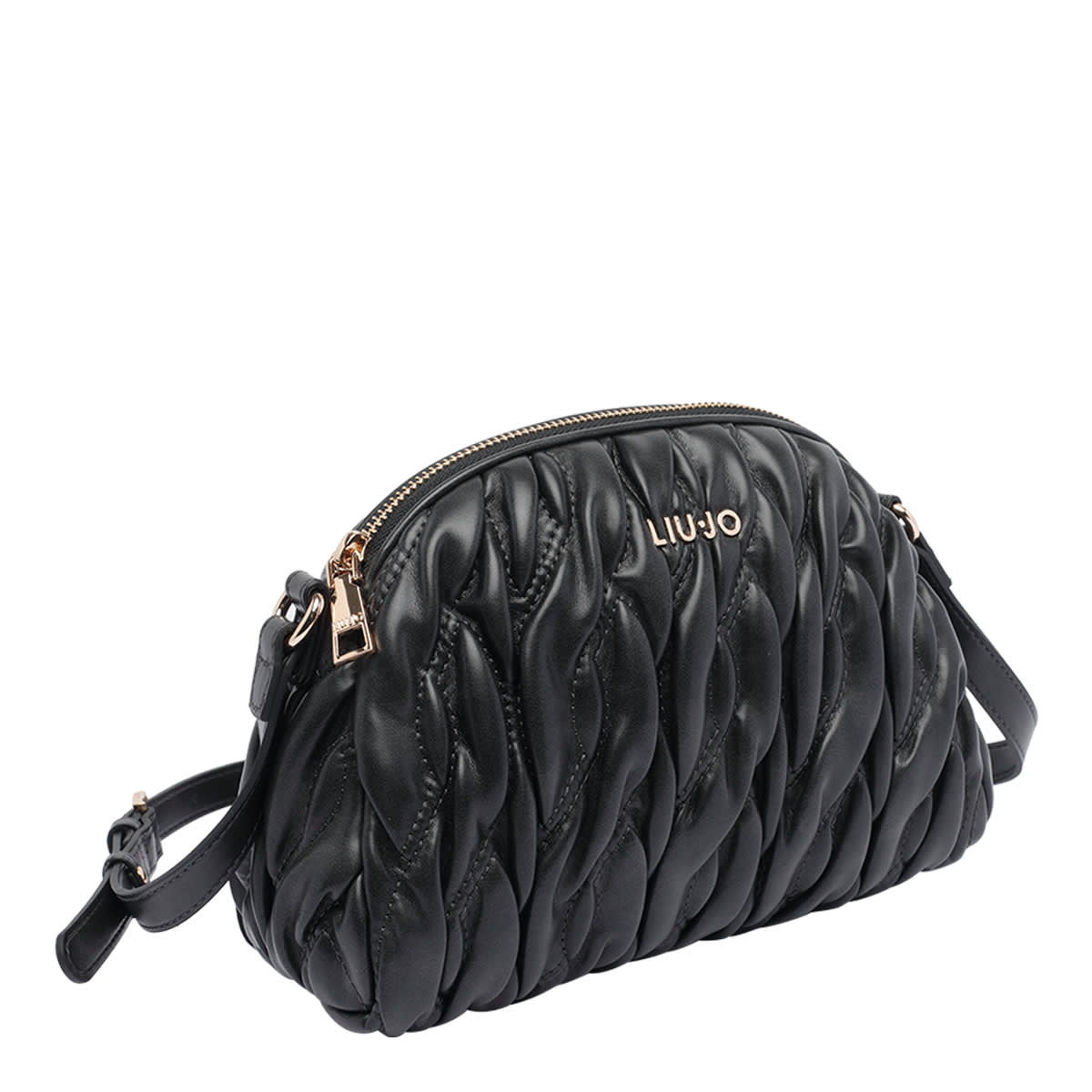 Liu •jo Medium Crossbody Bag Adjustable Strap In Black