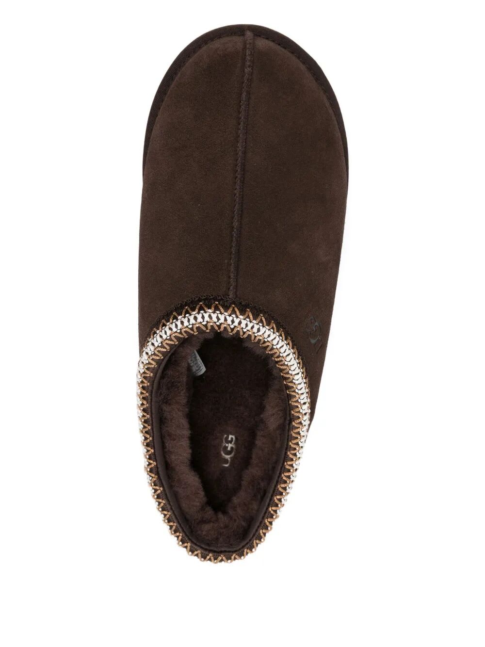 Ugg Tasman Cocoa-coloured Eather Slip-ons In Brown