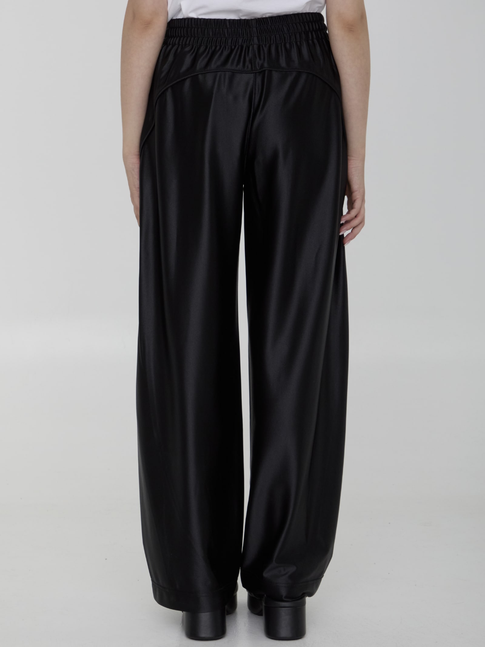 Shop Alexander Wang Track Pants With Logo In Black