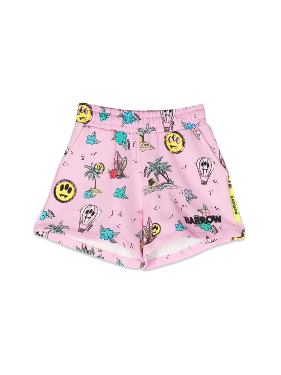 Barrow Kids' Sweatshorts In Pink