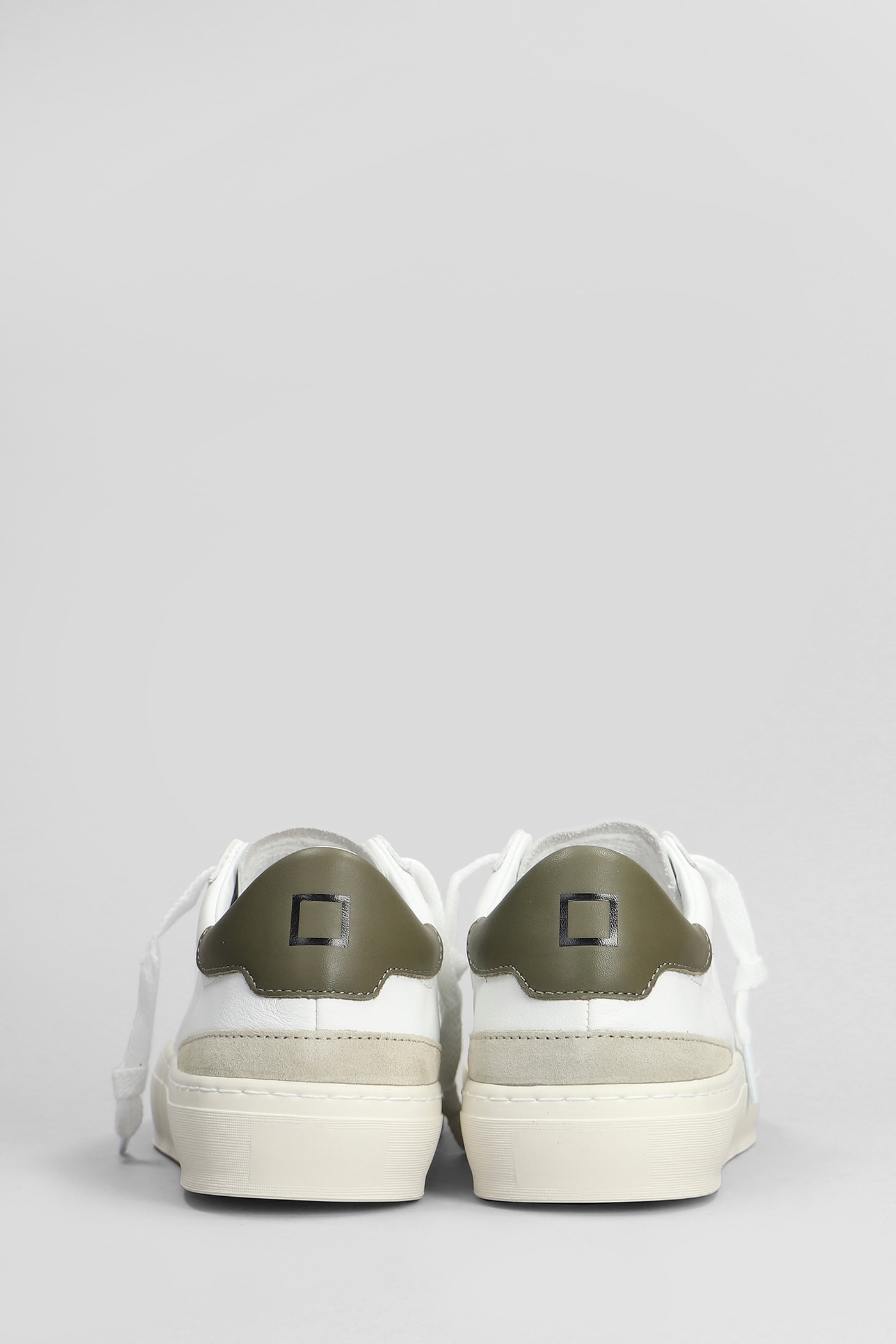 Shop Date Sonica Sneakers In White Leather