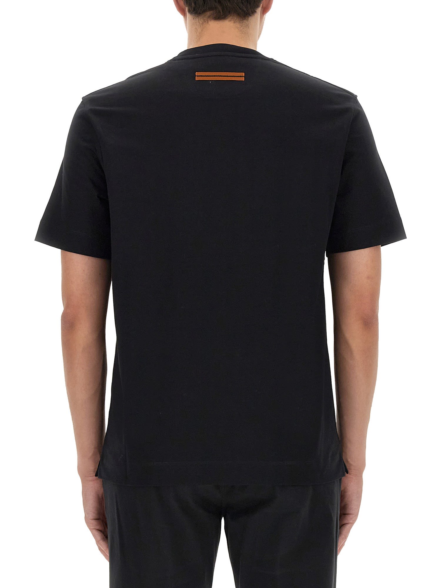 Shop Zegna Jersey T-shirt In Black