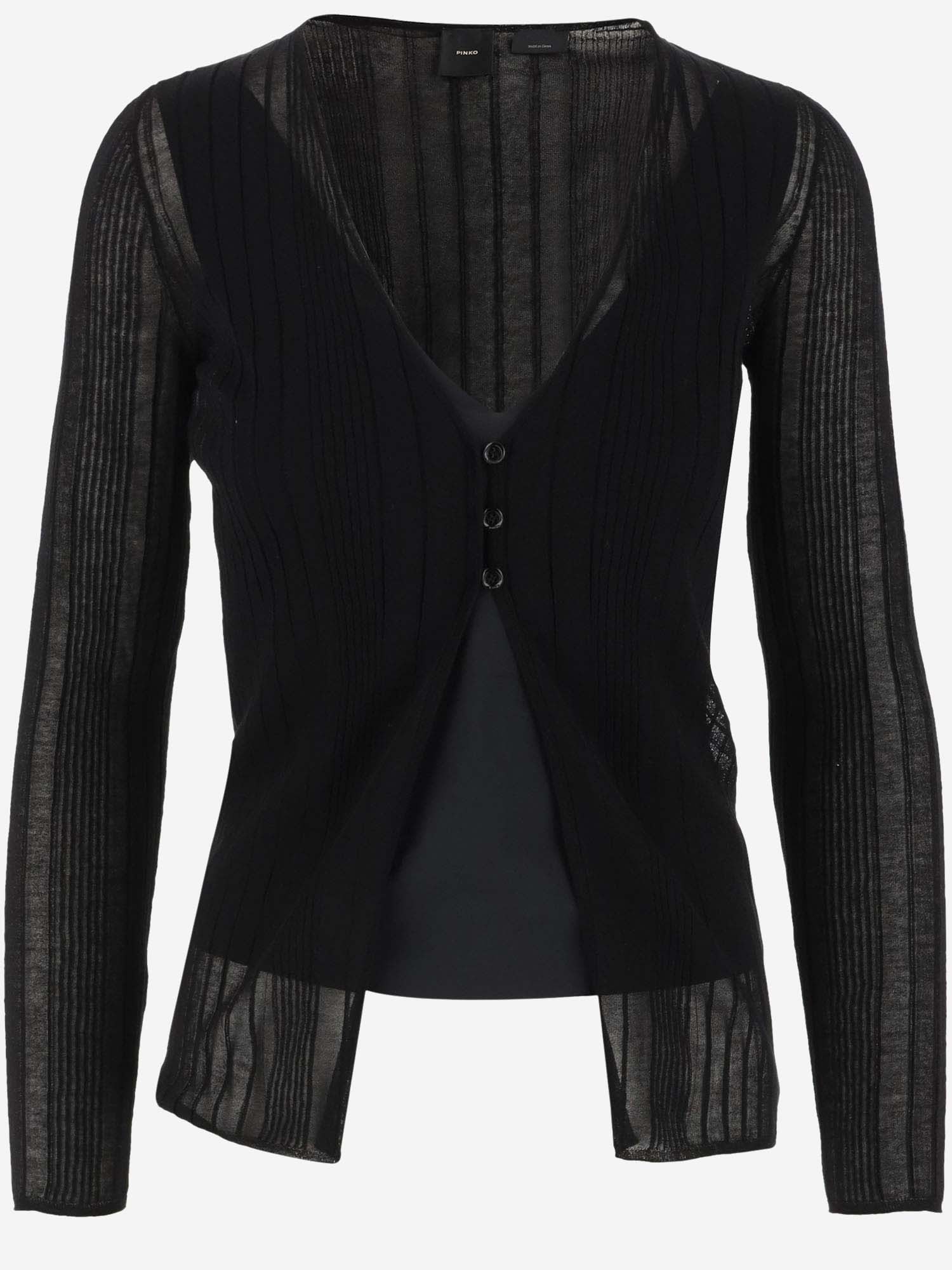 PINKO LIGHTWEIGHT KNIT CARDIGAN