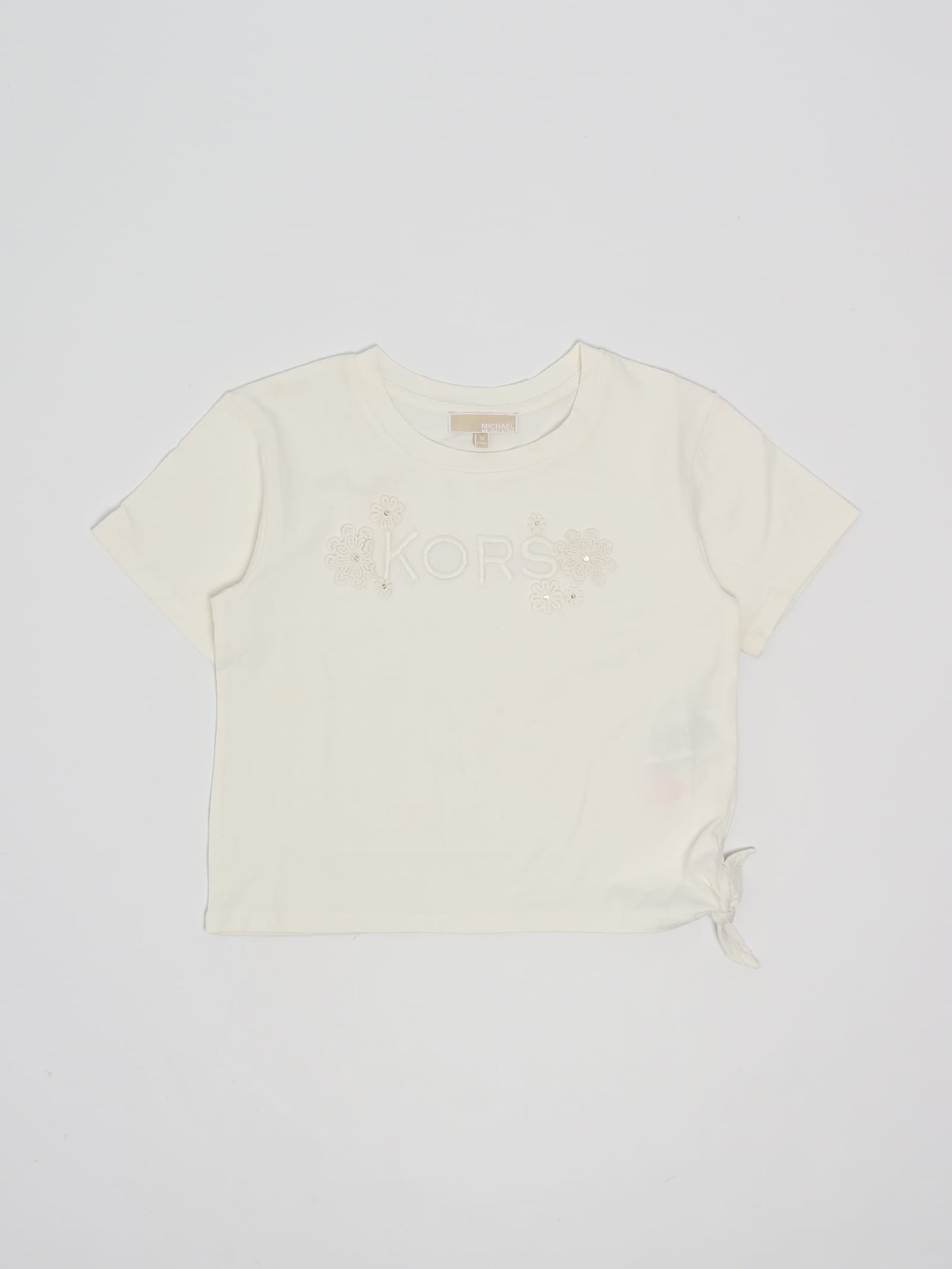 Michael Kors Kids' T-shirt T-shirt In Bianco Sporco