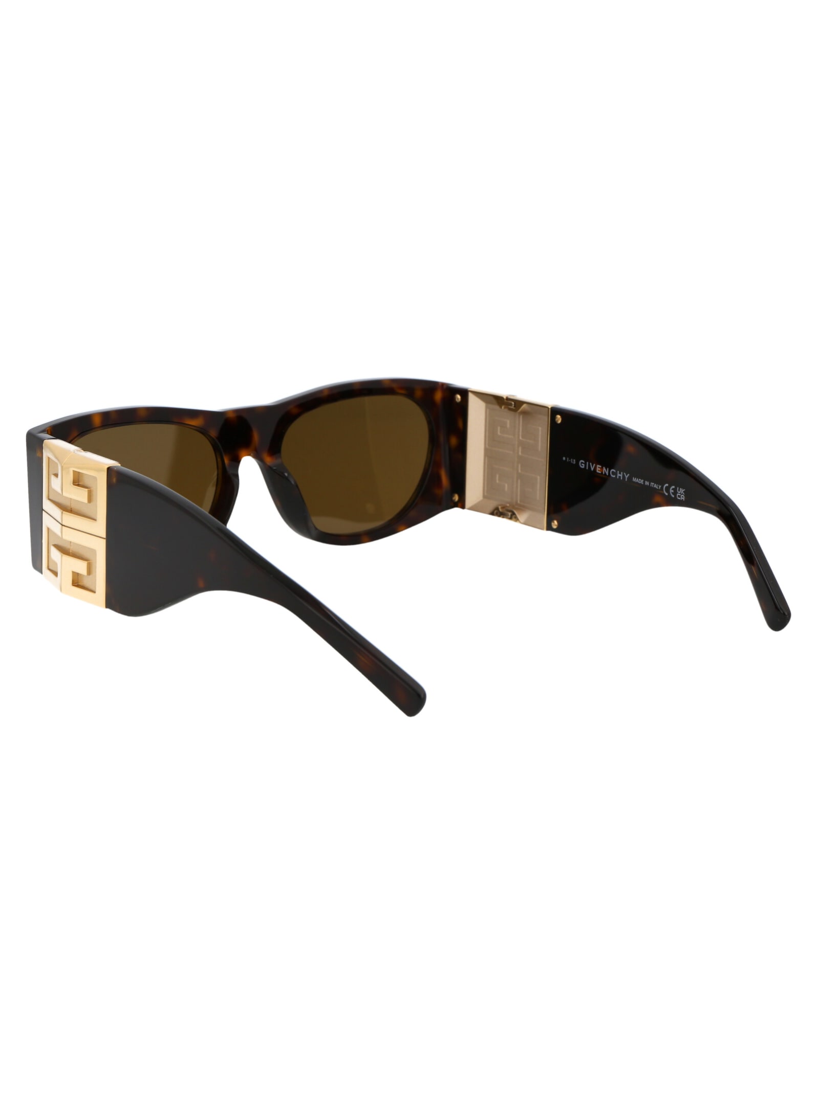 Shop Givenchy 4g Sunglasses In 52j Dark Havana / Roviex