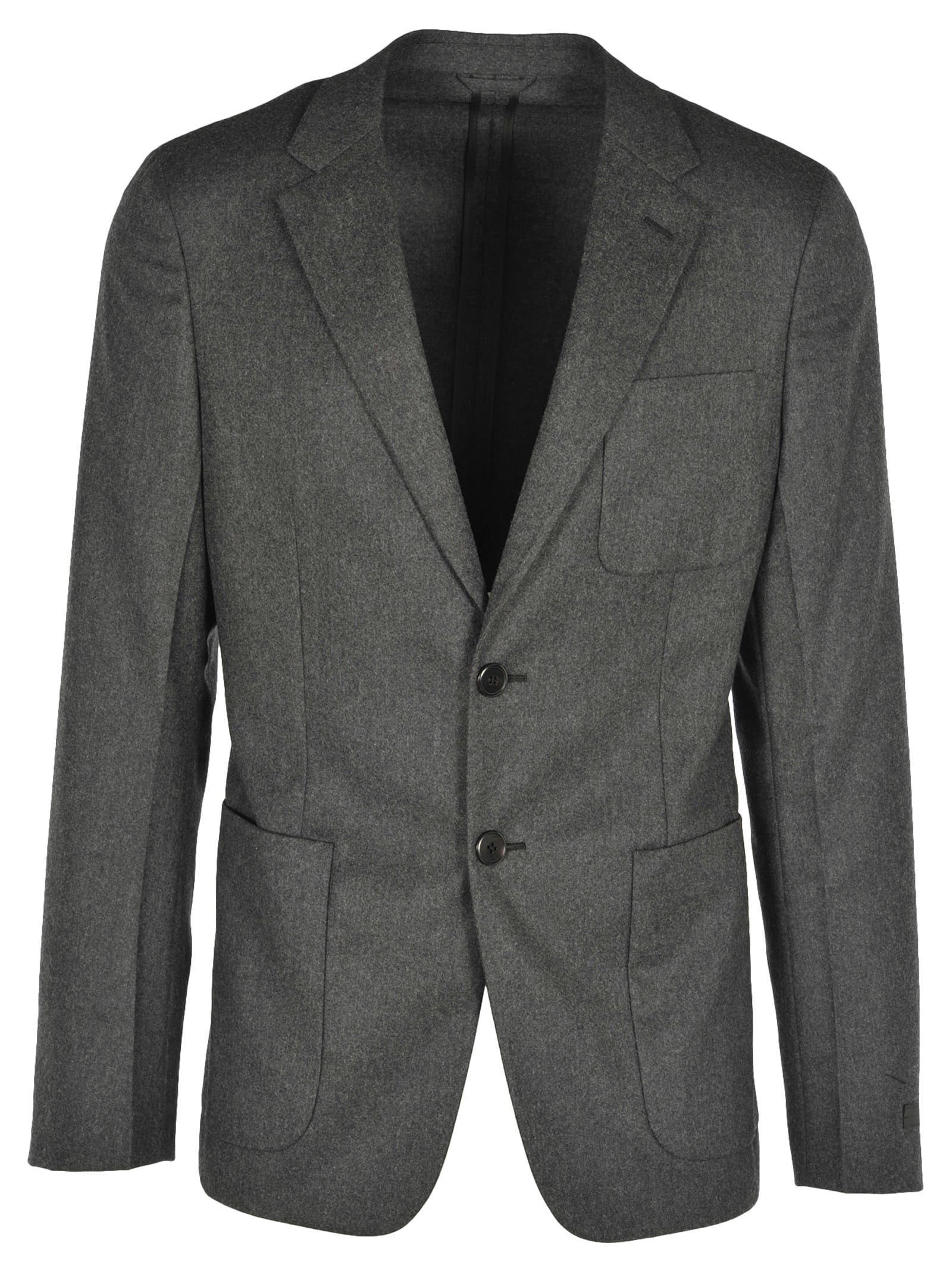 Prada Prada Prada Wool Jacket - GREY - 10838870 | italist