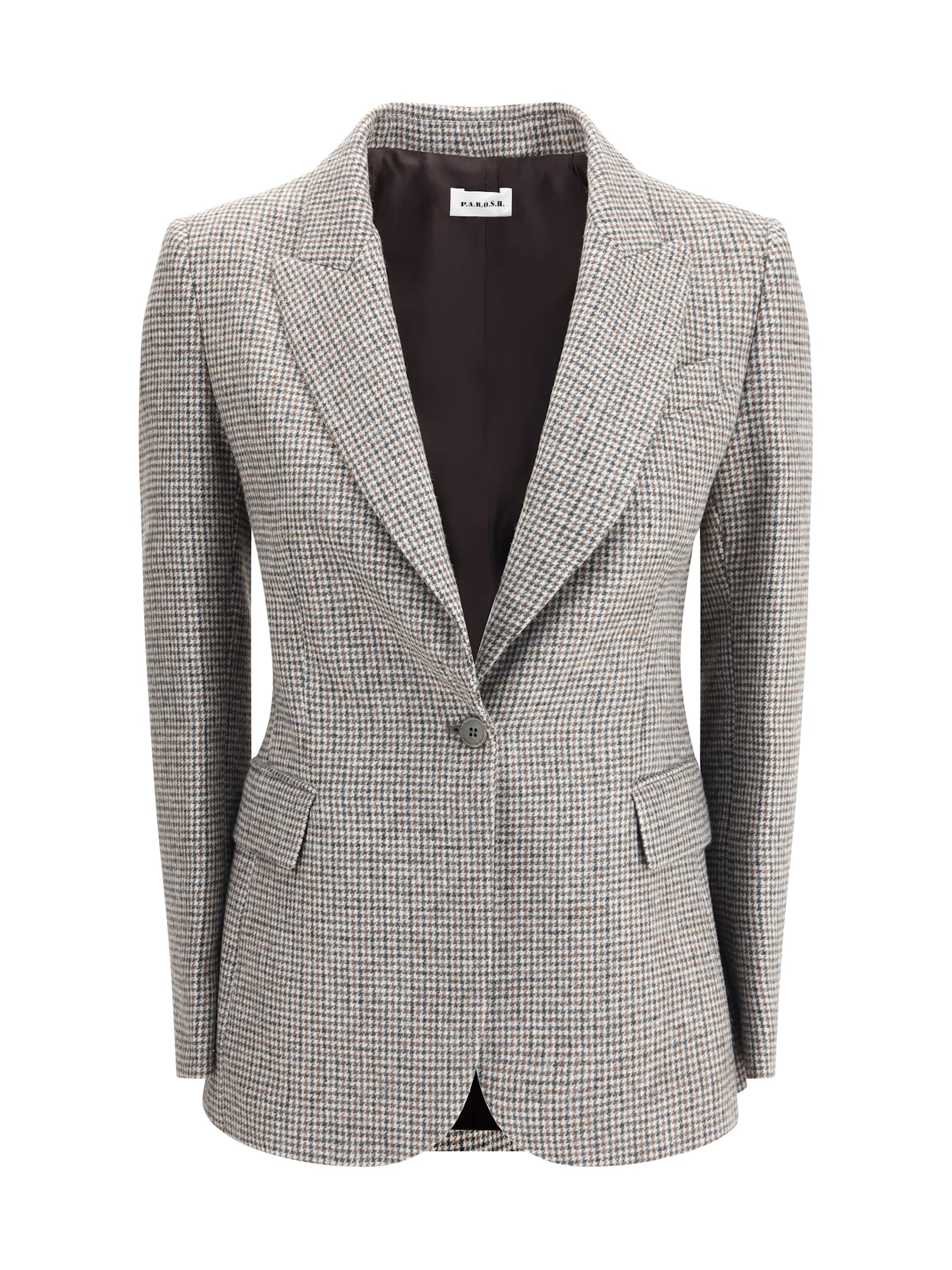 Parosh Houndstooth Patterned Jacket - Parosh - Modalova