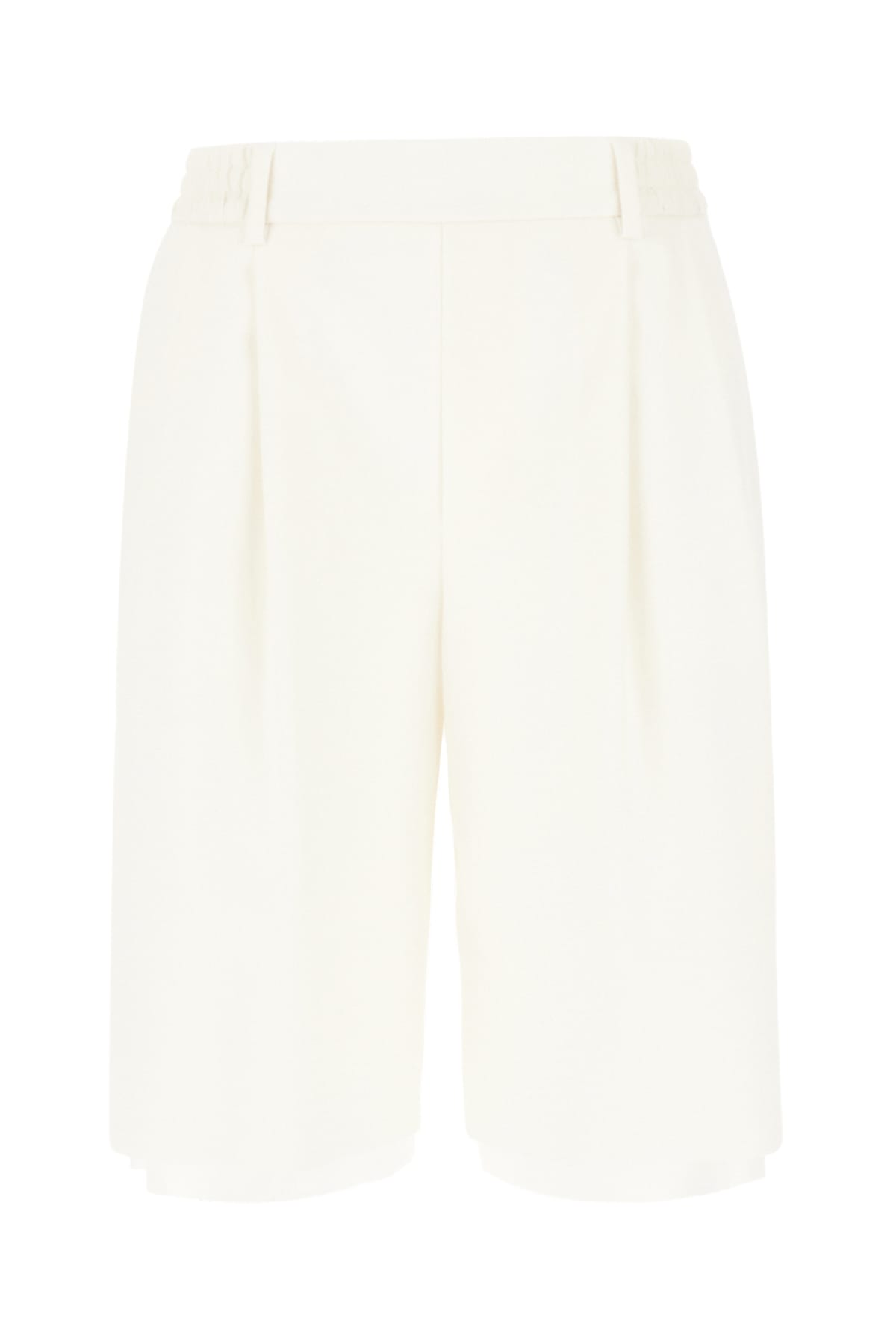 Ivory Wool Tobia Shorts