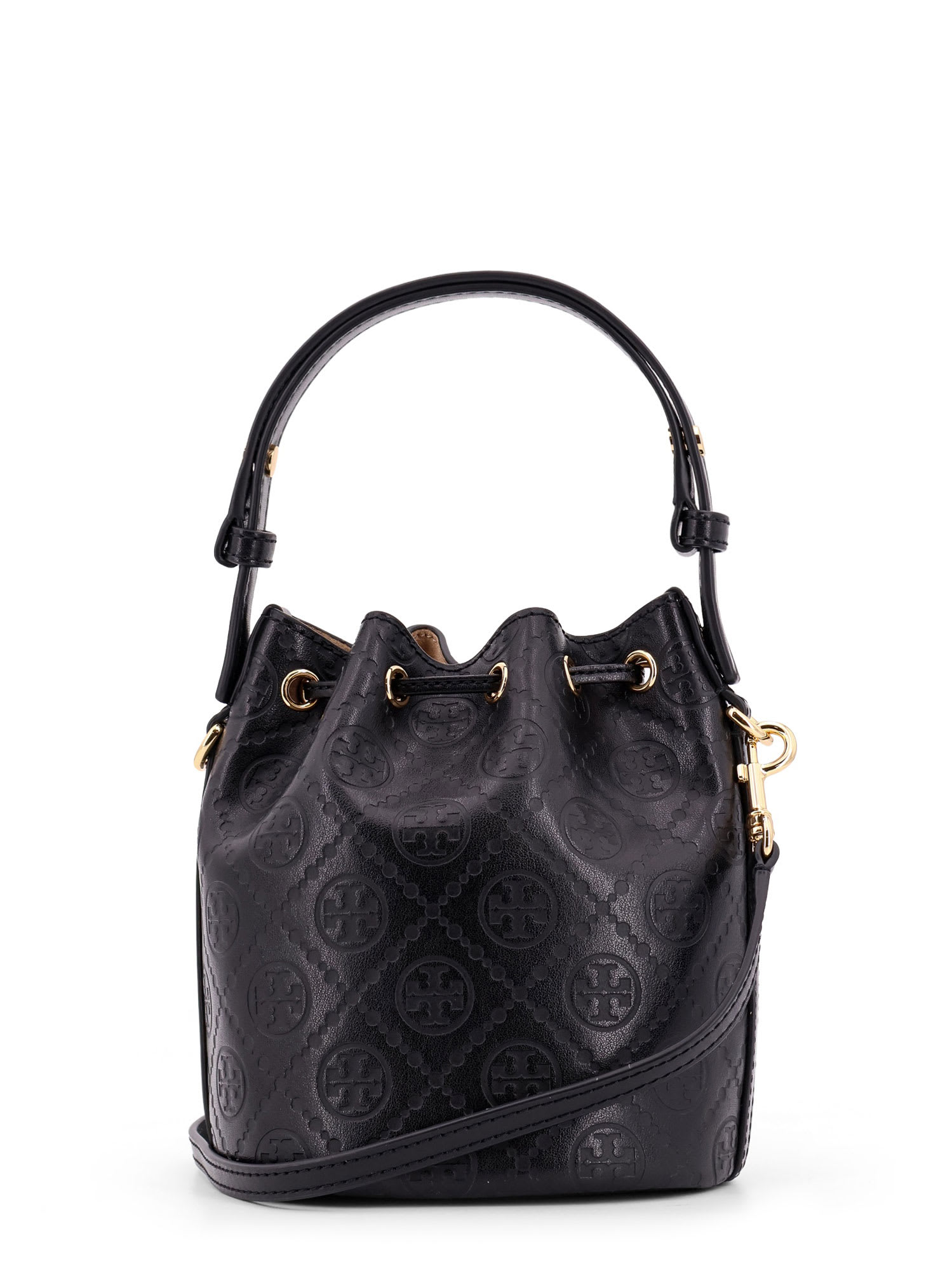 Shop Tory Burch T Monogram Bucket Bag In Black