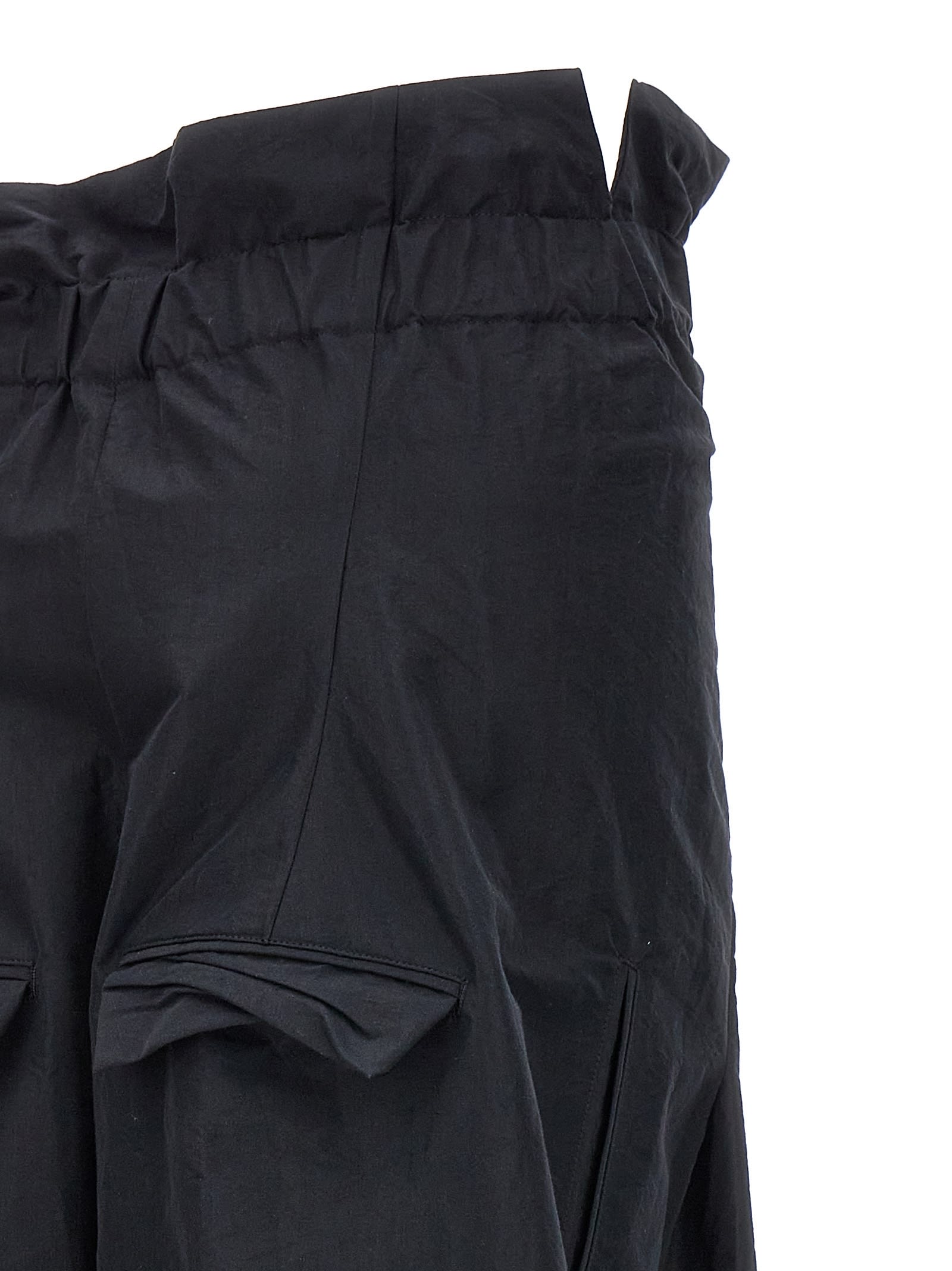 Issey Miyake Black Enfold Trousers