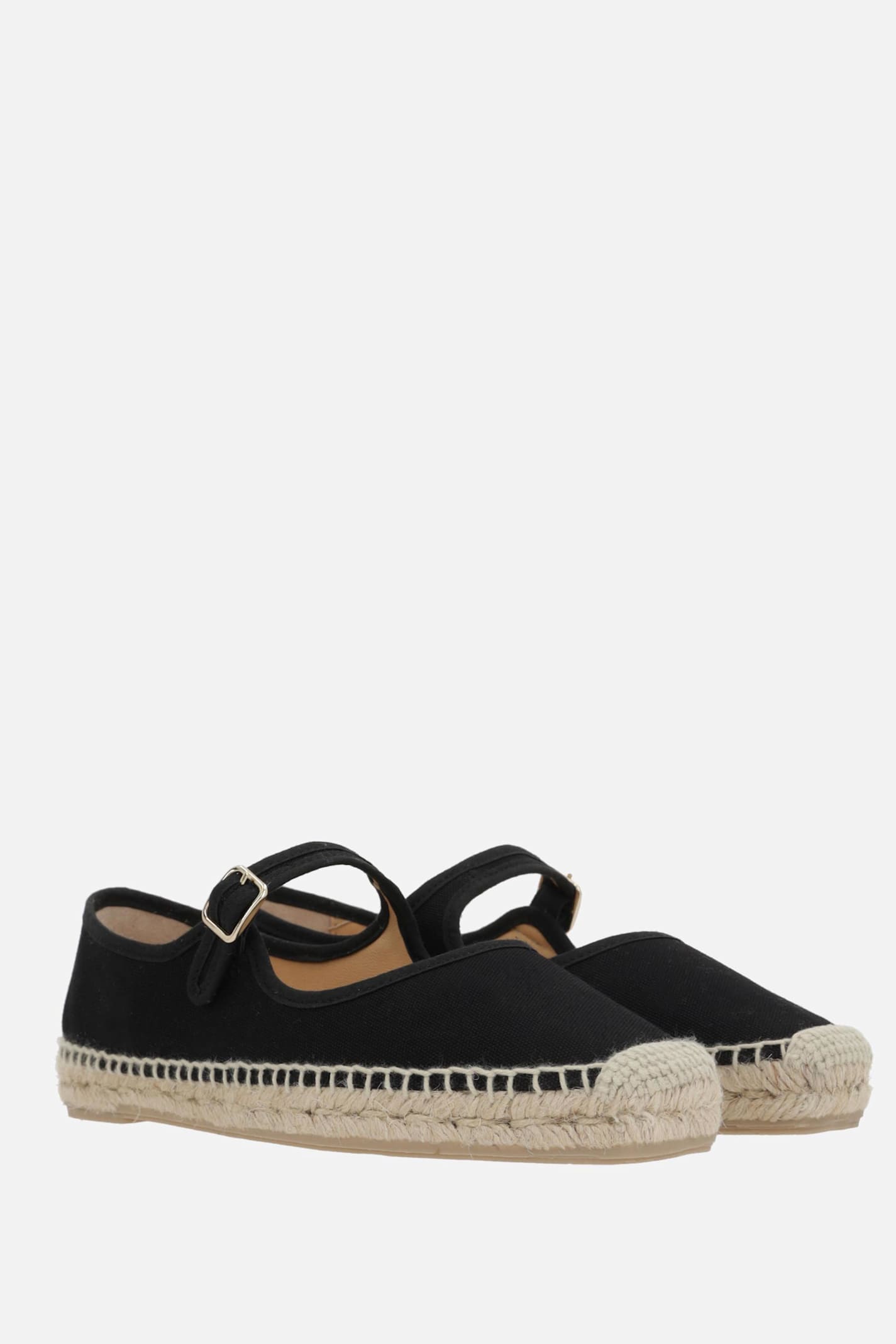 Shop Castaã±er Padua/001 Espadrilles In Canvas In Black