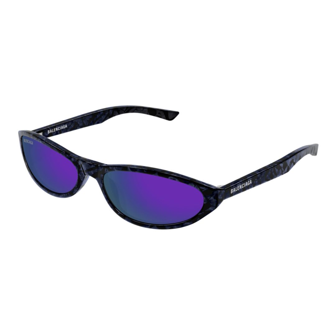 Balenciaga Bb0007s-011 Violet-violet-violet In Violet-violet-violet