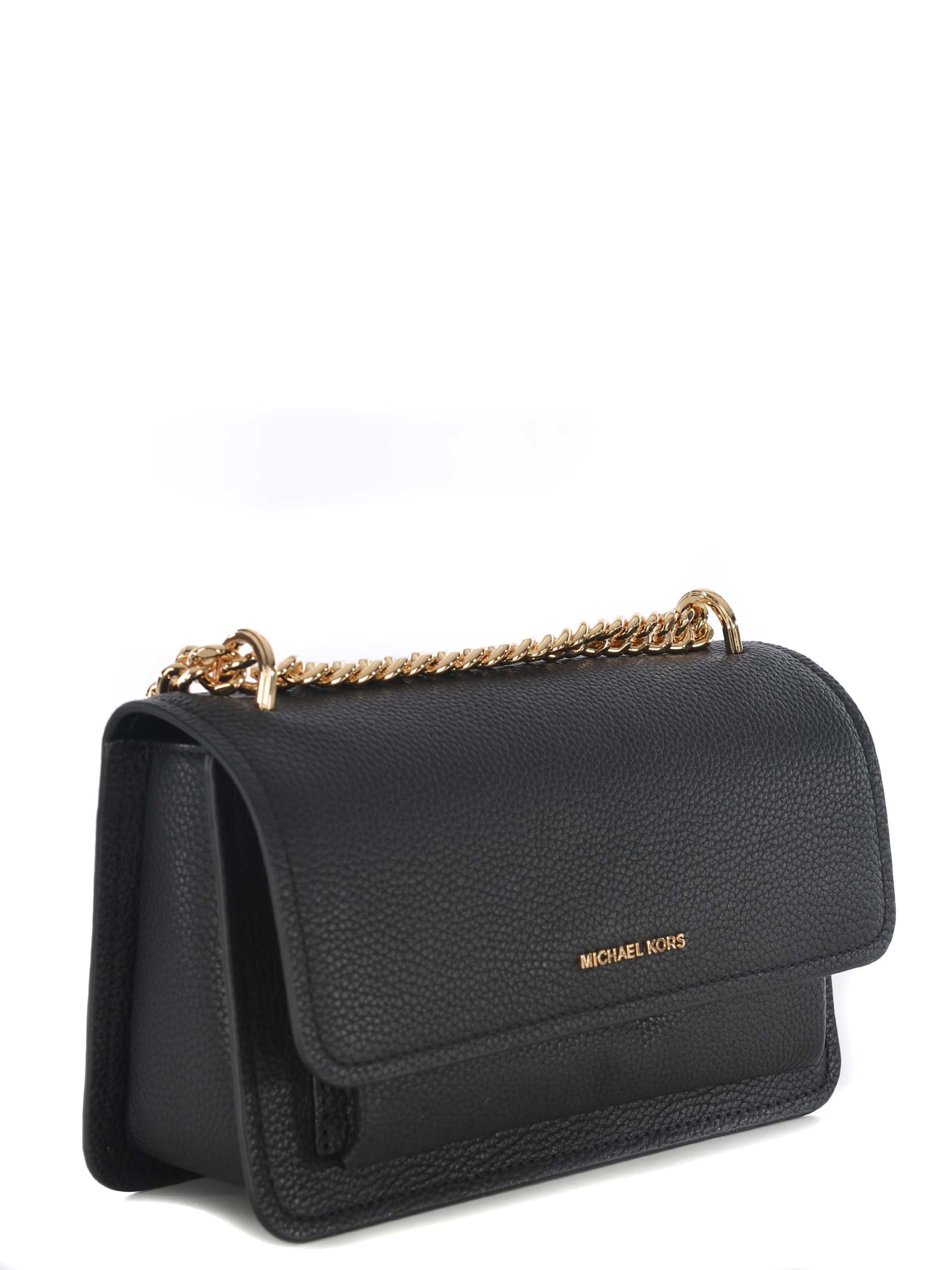 Shop Michael Kors Bag  Claire Made Of Leather In Black