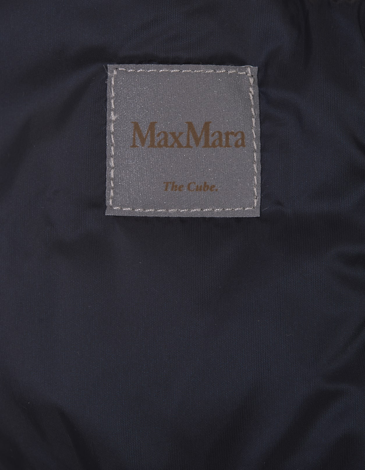 Shop Max Mara The Cube Night Blue Asoft Cropped Gilet In Nero