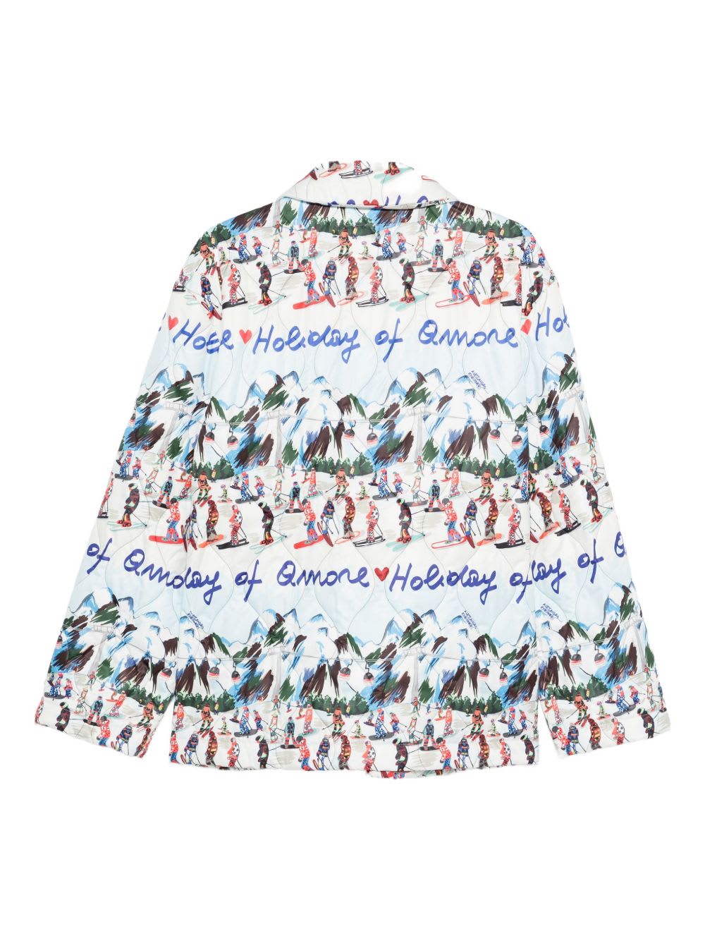 Alessandro Enriquez Printed Quilted Jacket In Multi