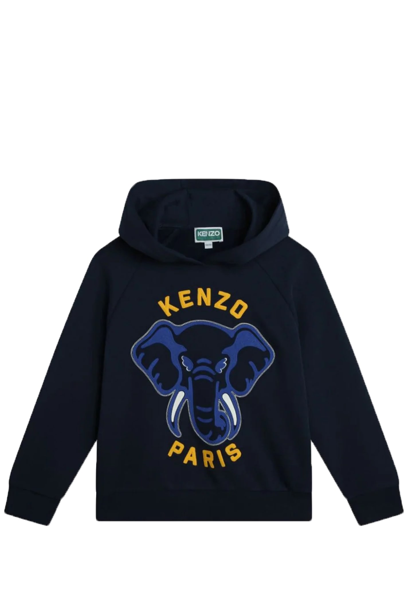 Shop Kenzo Sweatshirt With Hoodie In Blue