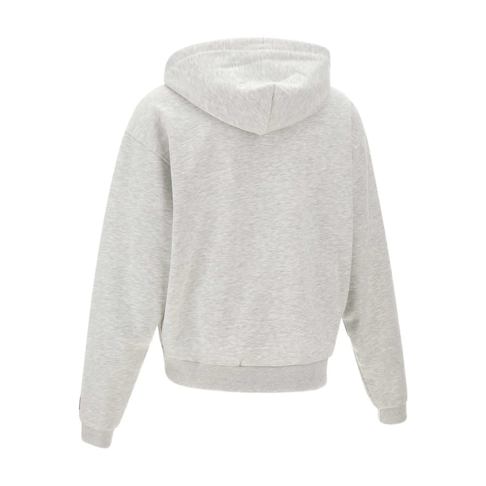 The North Face Hooded Sweatshirt With Drawstring And Ribbed Finish In Gray