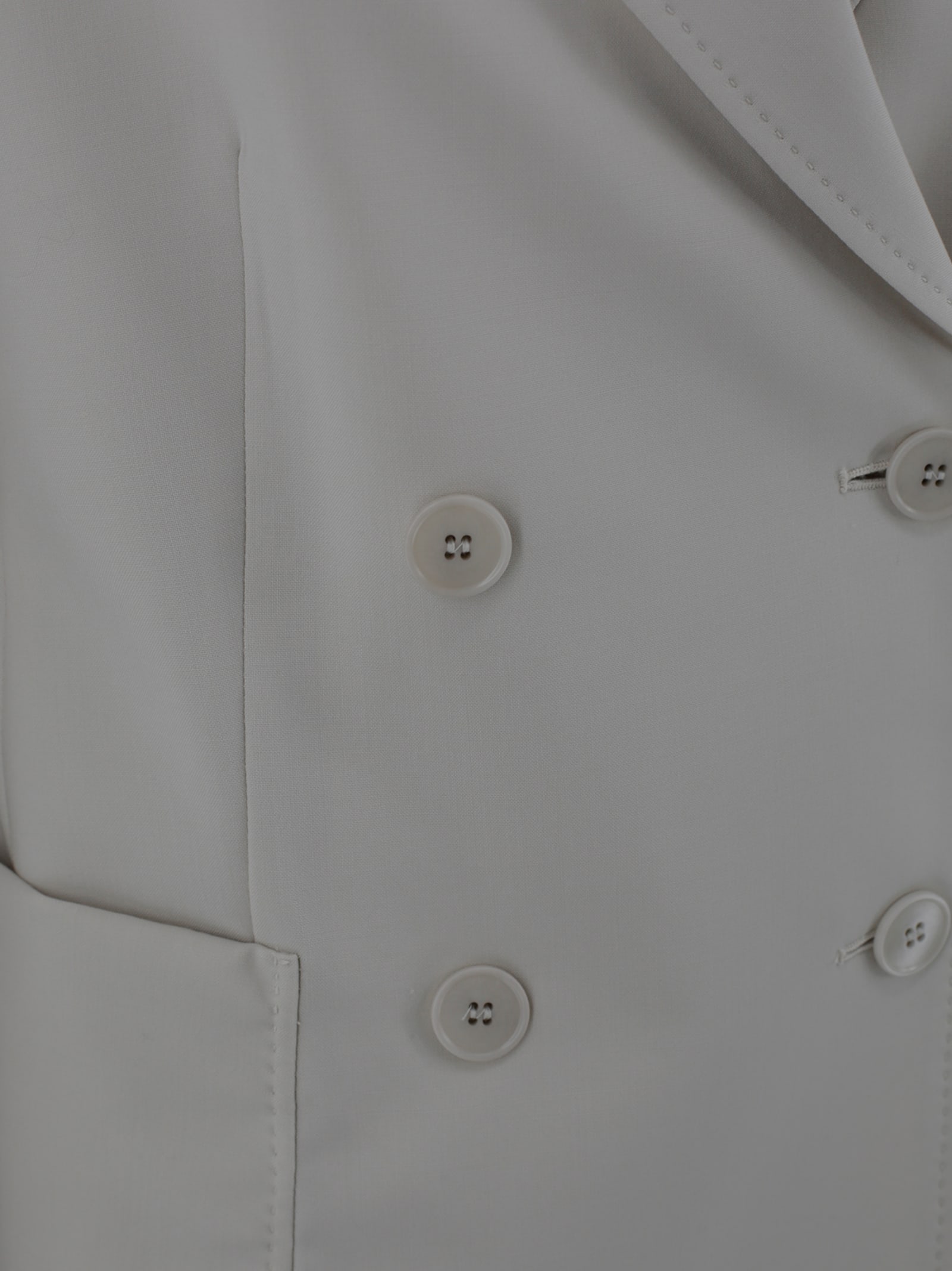Weekend Max Mara Nervoso Double-breasted Tailored Blazer In Avena