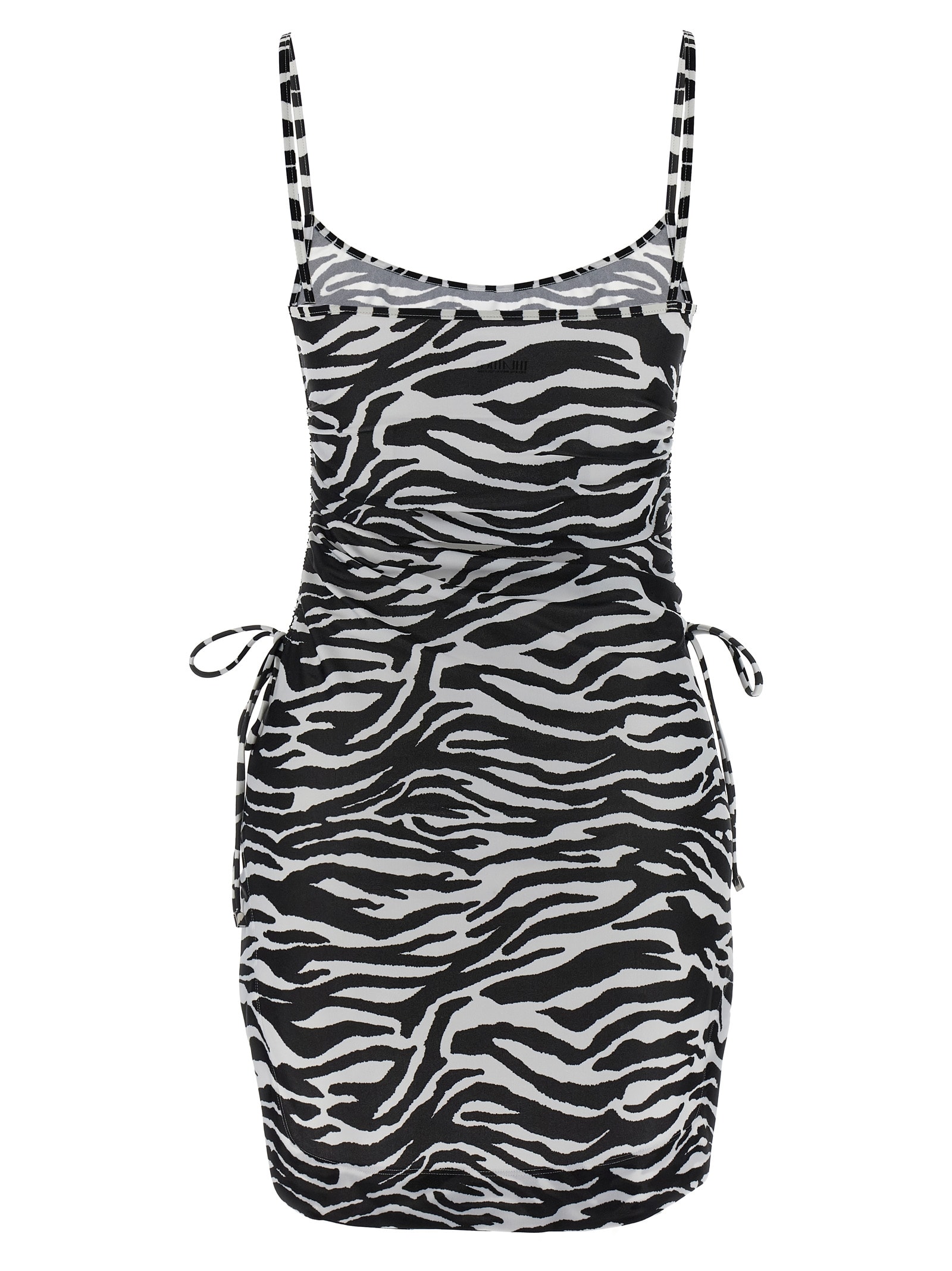 Attico Zebra Beach Cover-up In Stretch Fabric