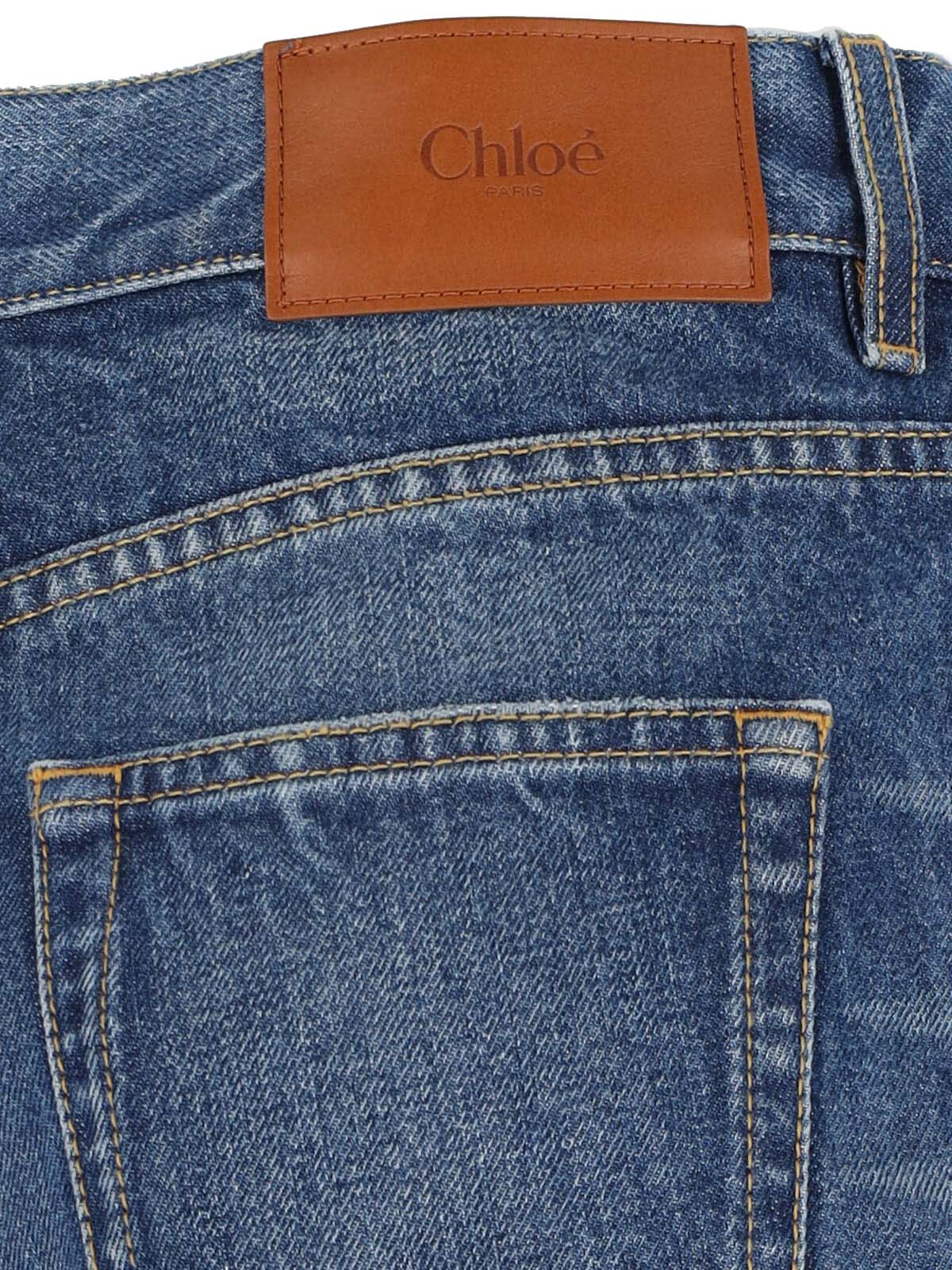 Chloé Wide-leg Jeans In Blue