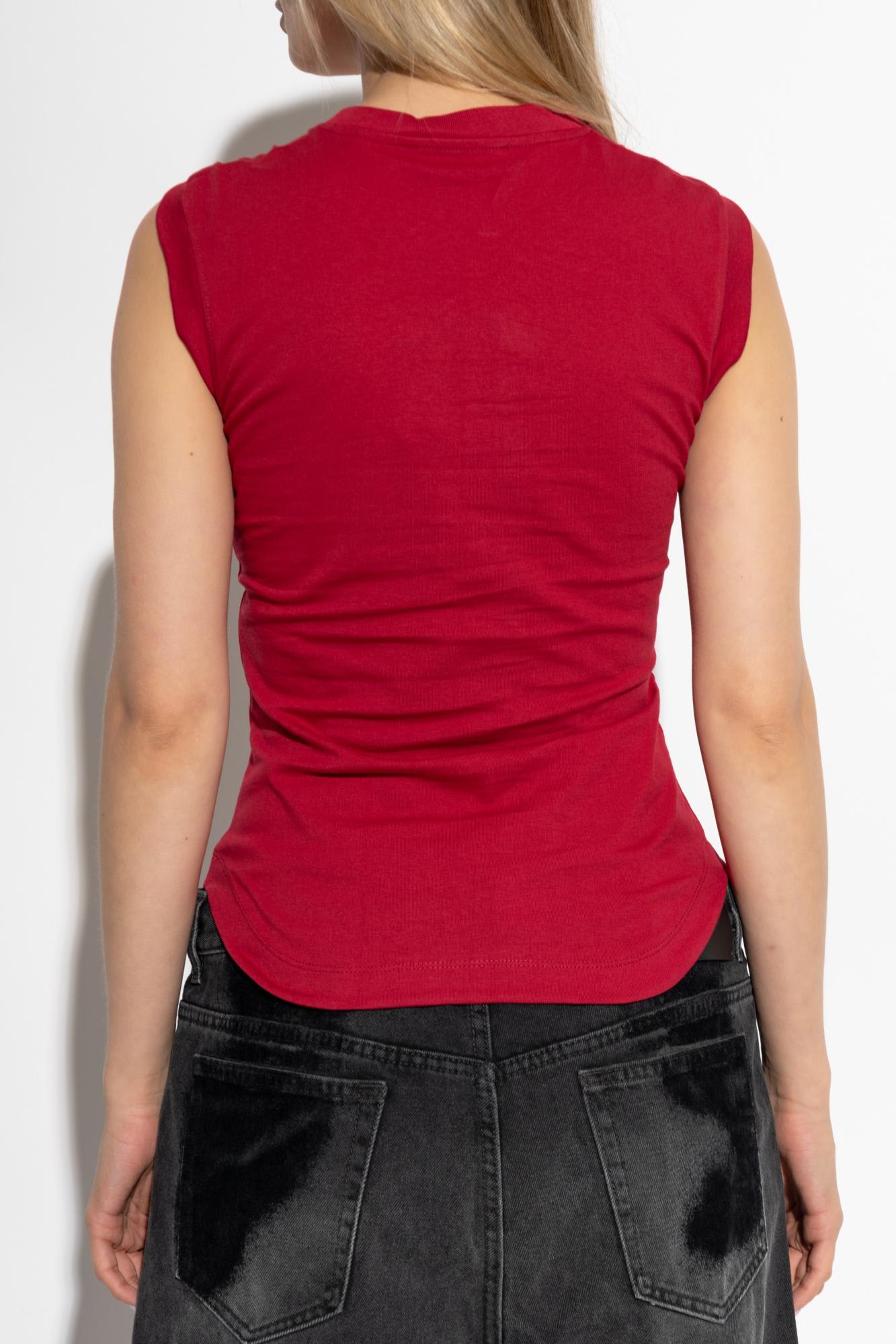 Shop Attico The  Logo Top In Red