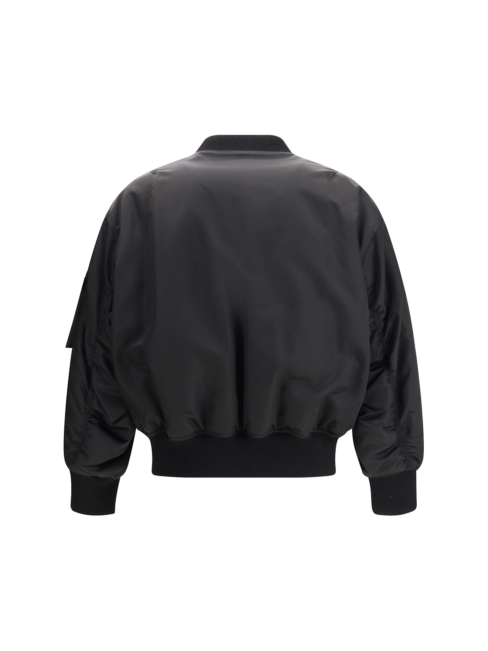 Saint Laurent Bomber Jacket In Water-repellent Nylon Serge In Black