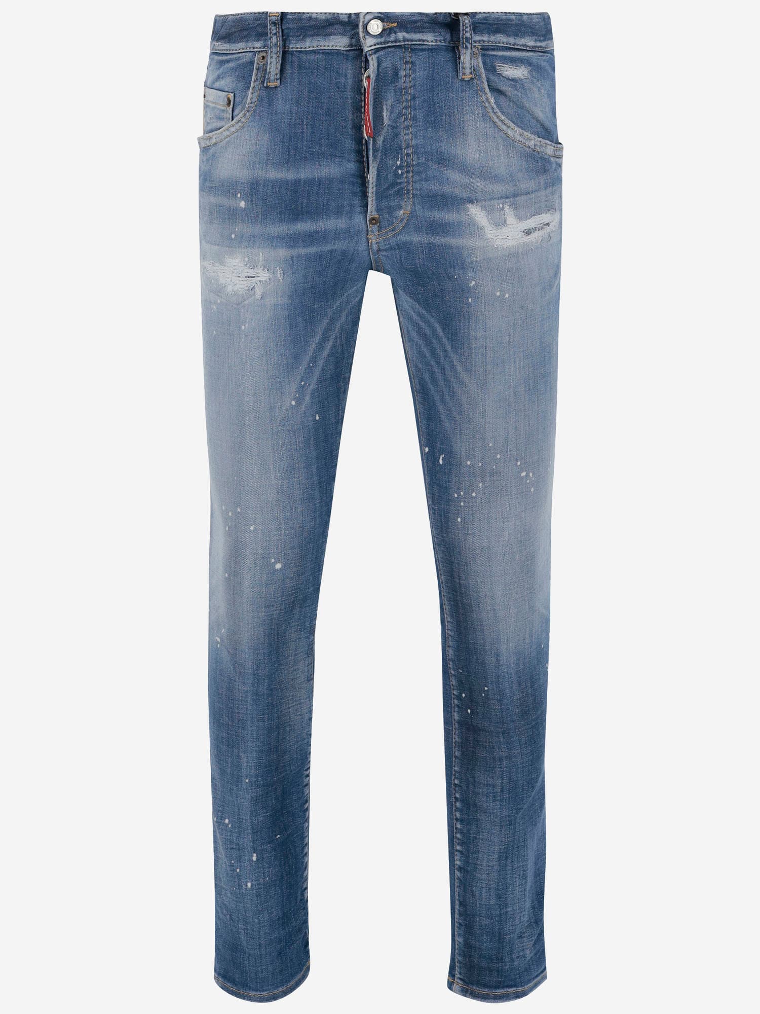 Dsquared2 Dsquared Men Slim Jeans With A Lived-in Effect In Blue