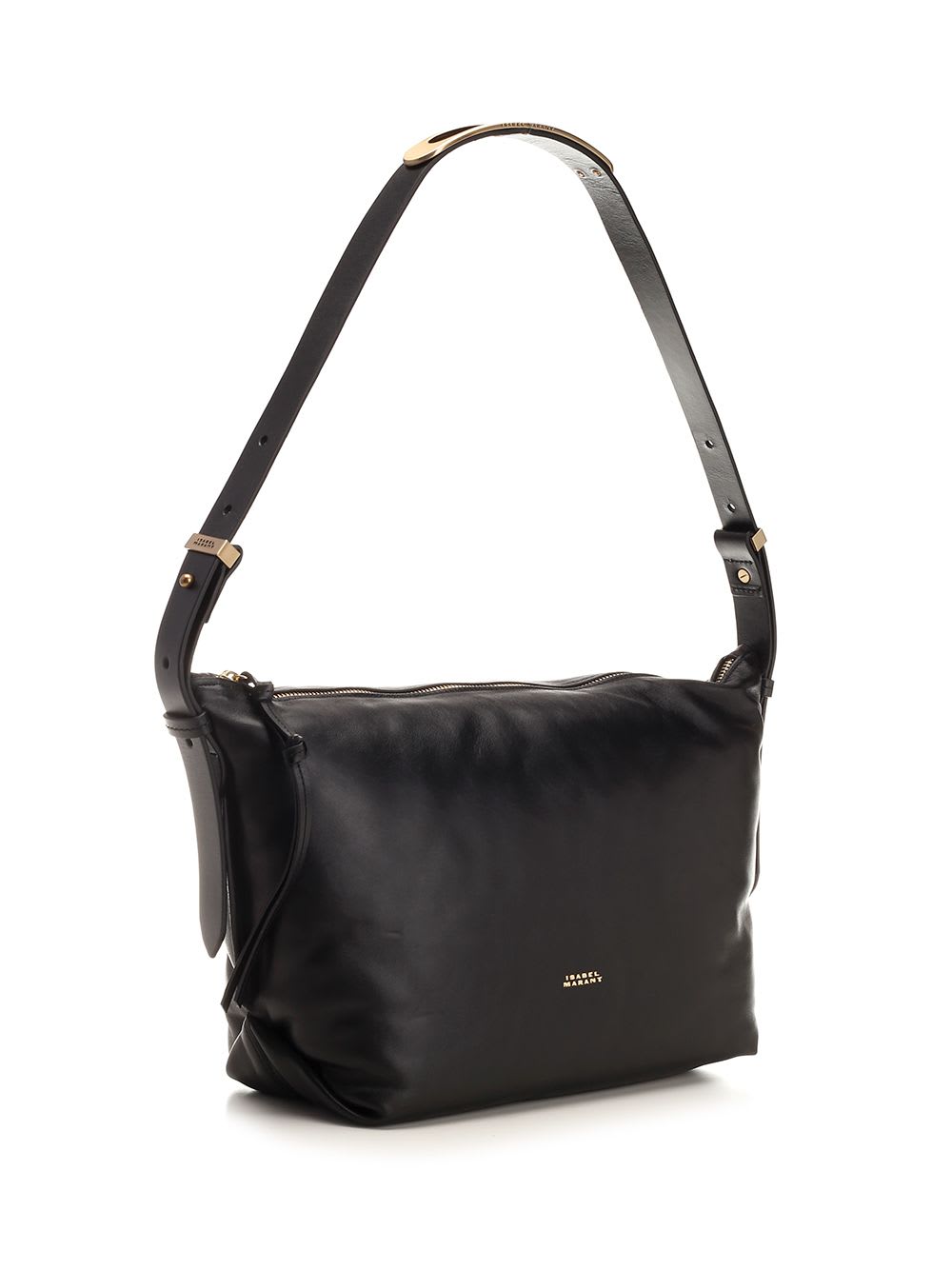 Shop Isabel Marant Leyden Shoulder Bag In Black