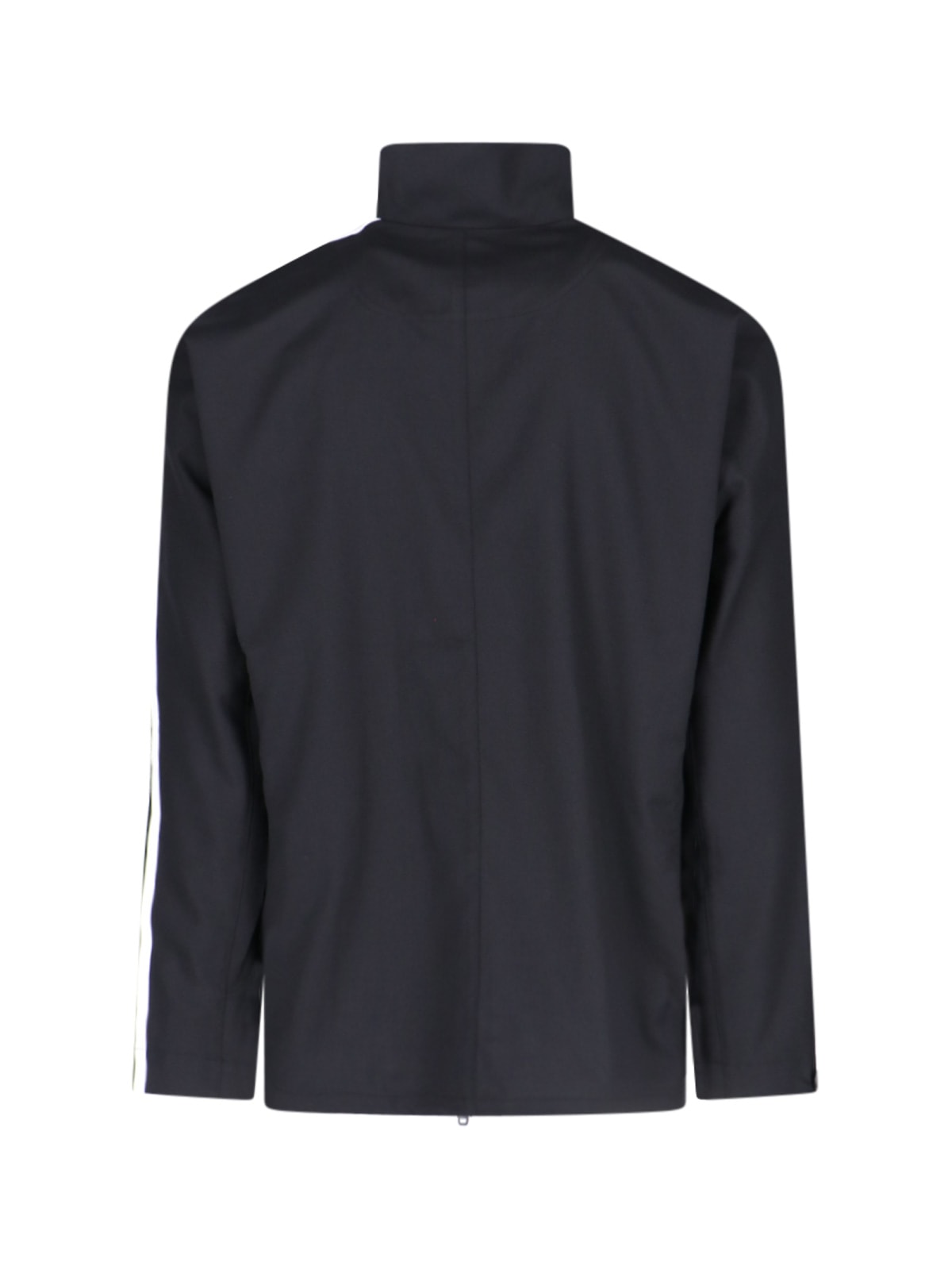 Shop Y-3 Logo Zip Sweatshirt In Black