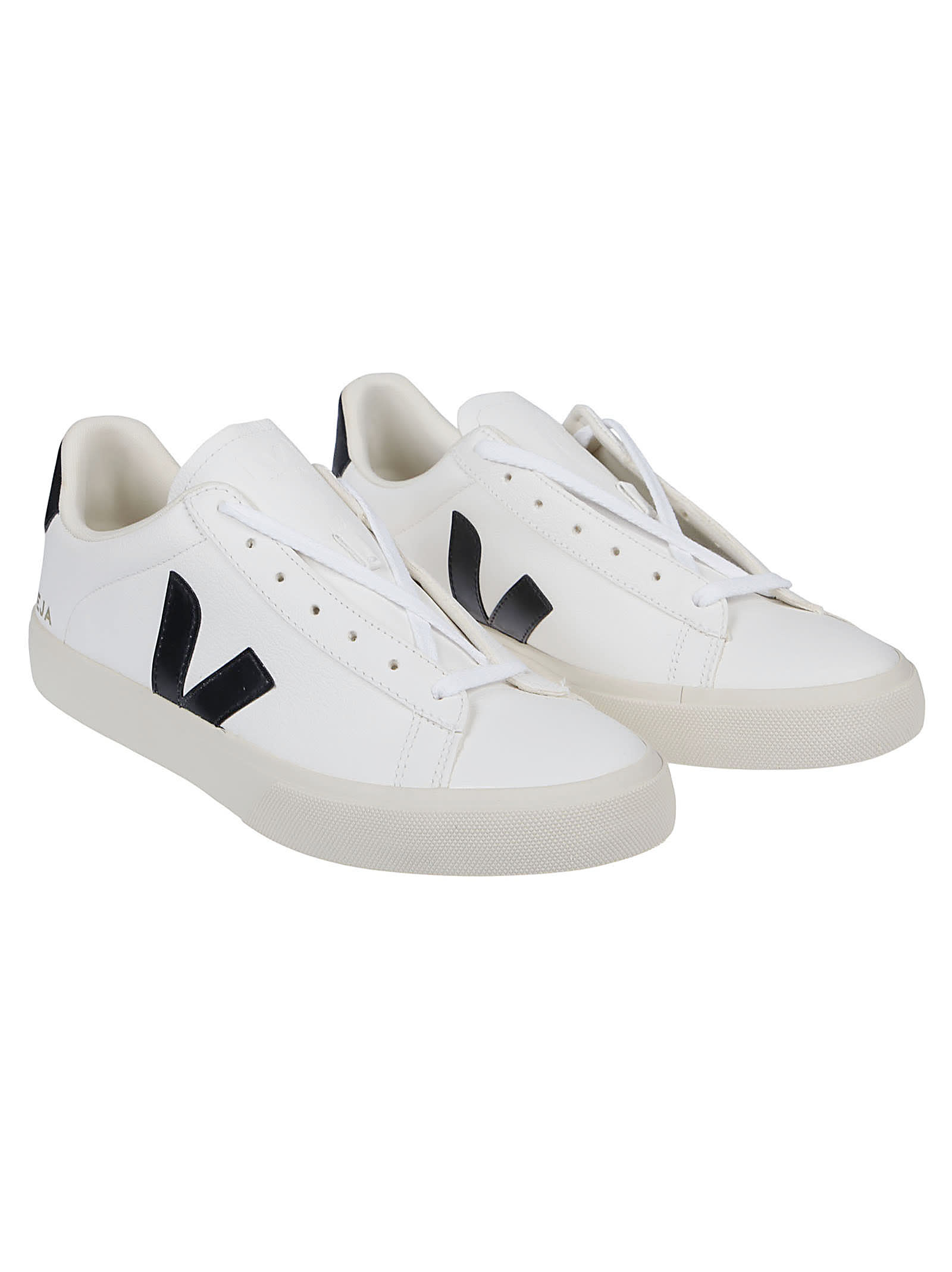Veja Low Top Sneakers With Contrast Heel Tab In Animal Print