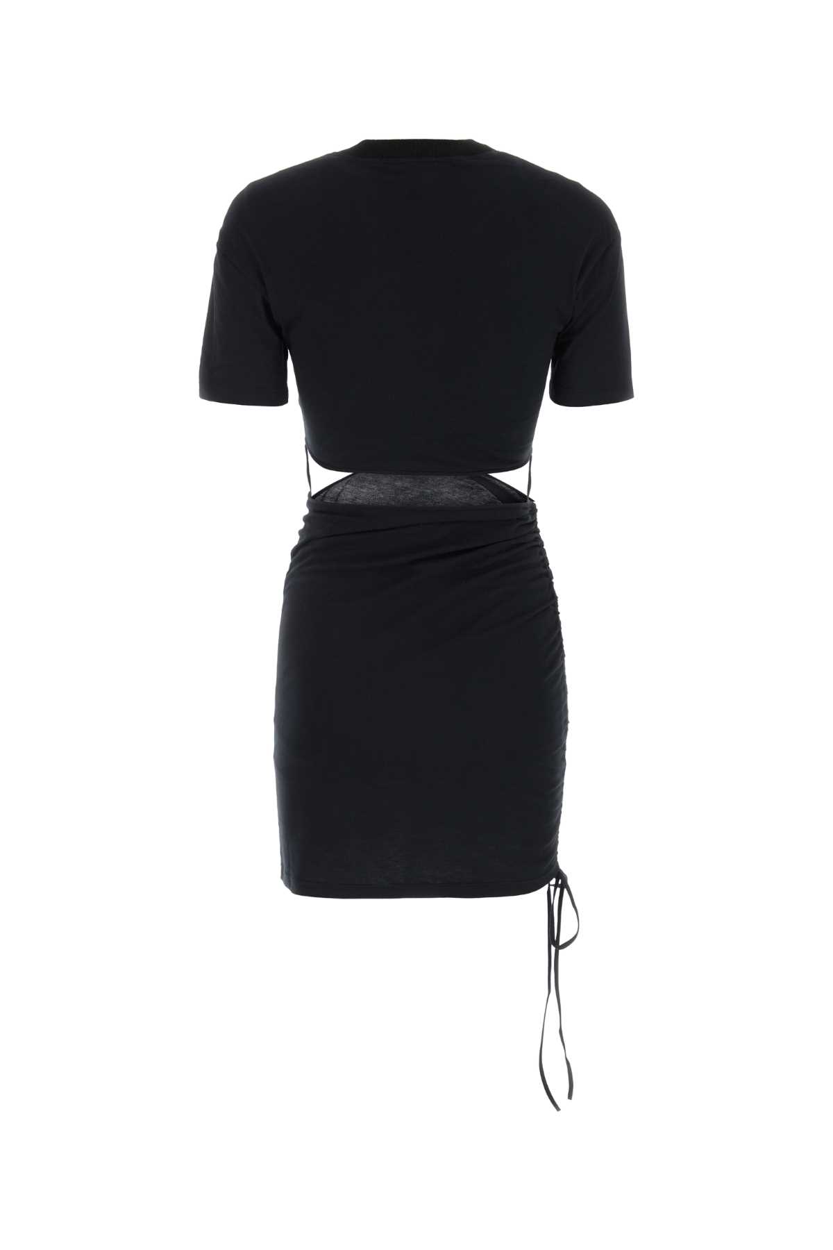 Shop Nensi Dojaka Black Cotton Mini Dress