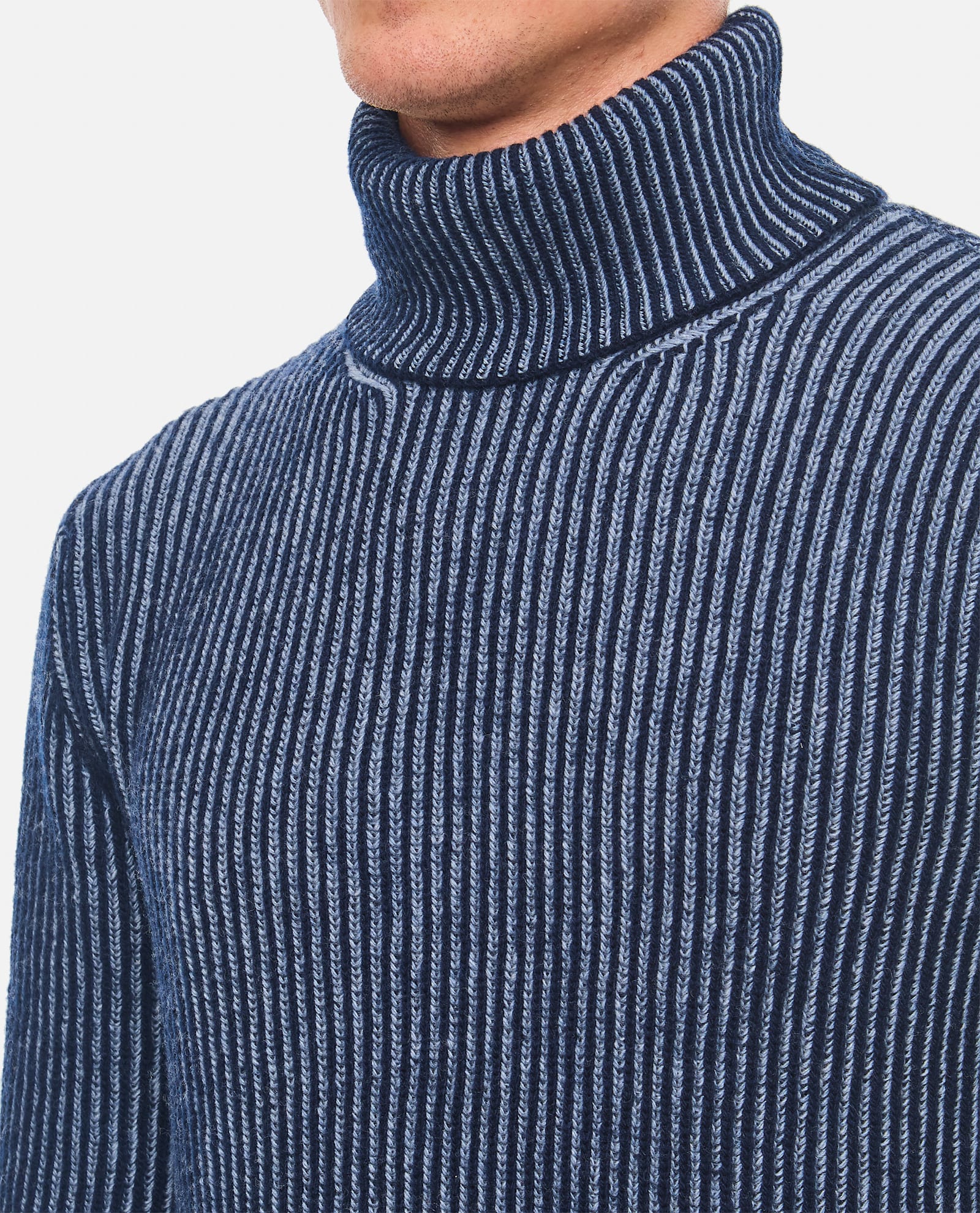 Shop Tagliatore Turtleneck In Blue