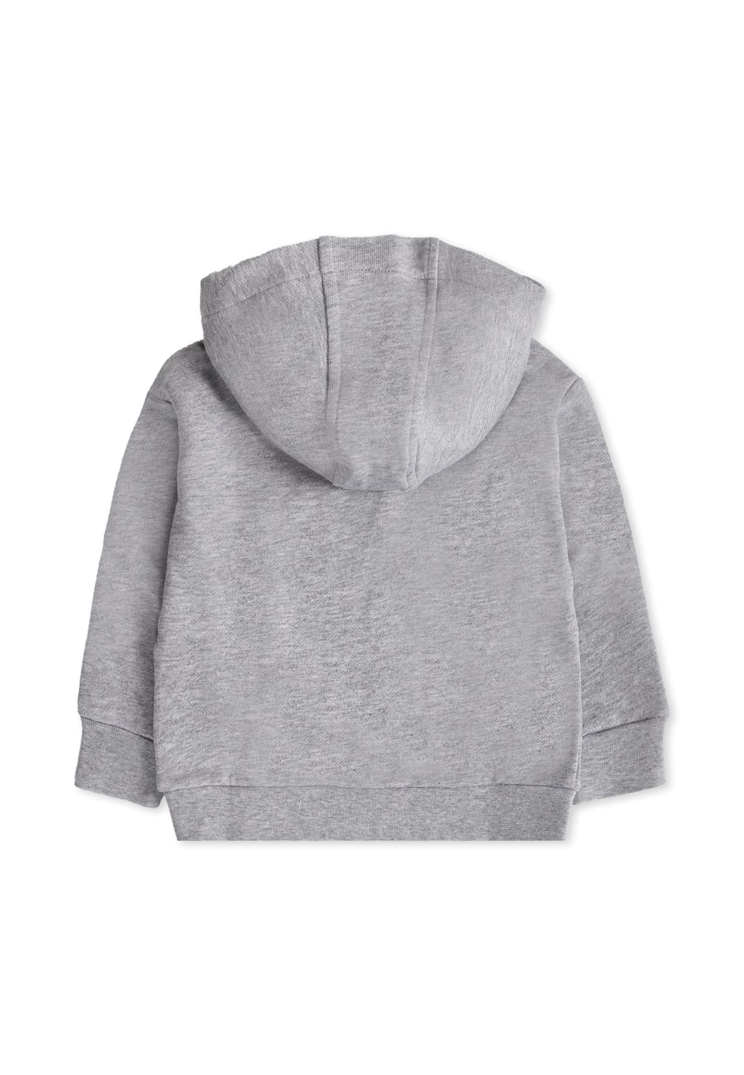 Versace Hoodie Sweatshirt With 90 Vintage Logo And Pins For Baby In Gray