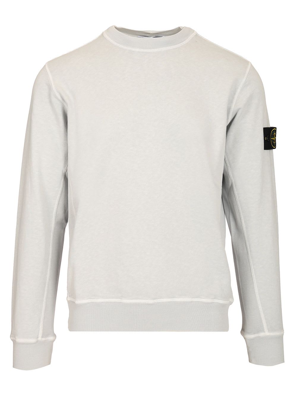 Stone Island Crewneck Sweatshirt With Raised Seams