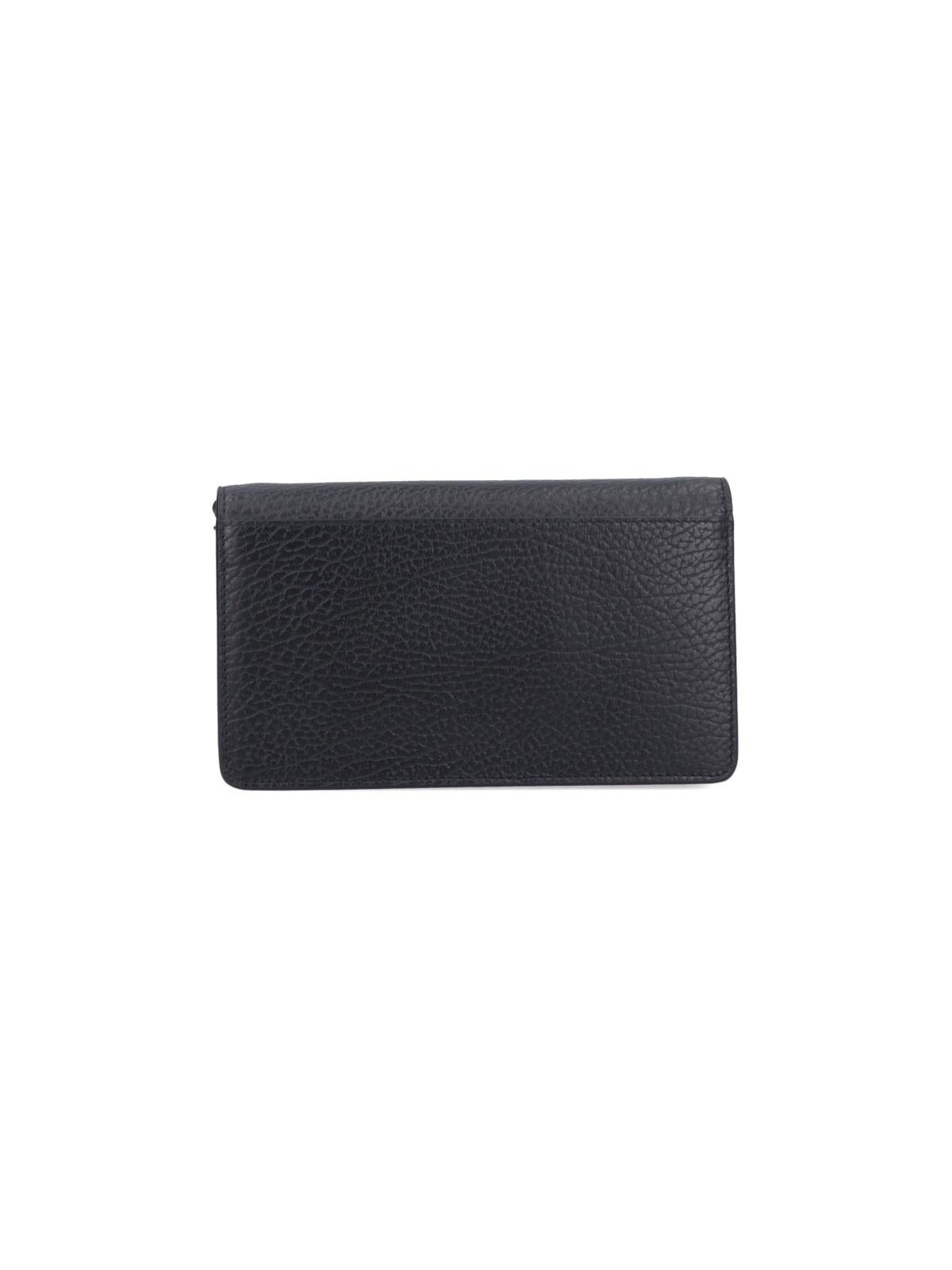 Shop Maison Margiela Recicla Chain Wallet In Black