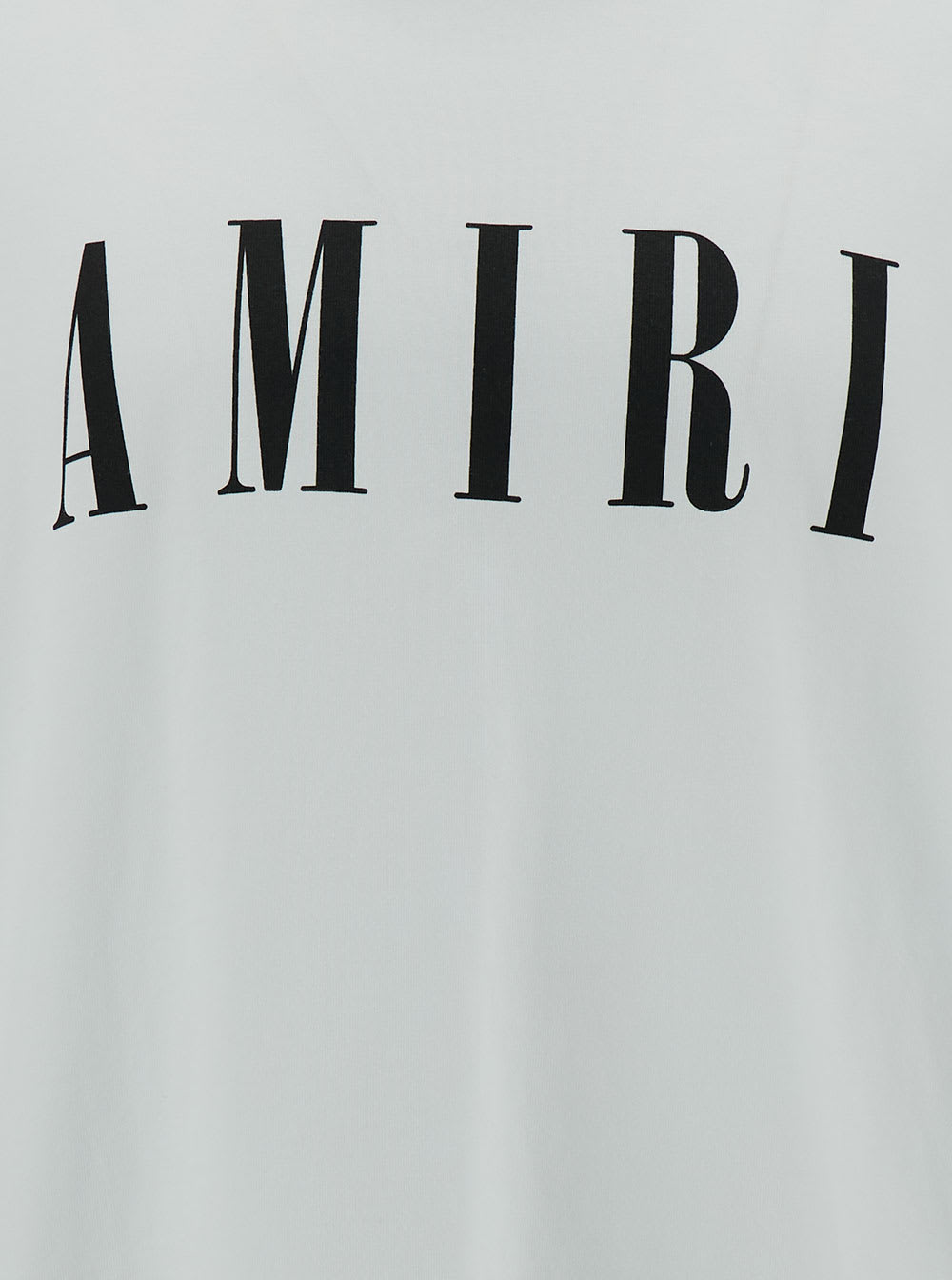 Shop Amiri White T-shirt With Contrasting Logo Print In Cotton Man