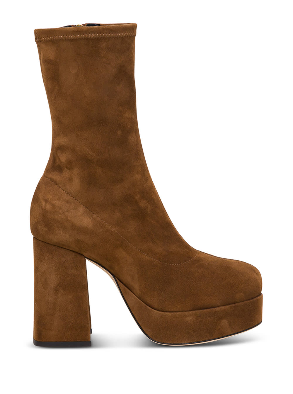 ALBERTA FERRETTI SUEDE LEATHER BOOTS WITH PLATFORM,A6106800496