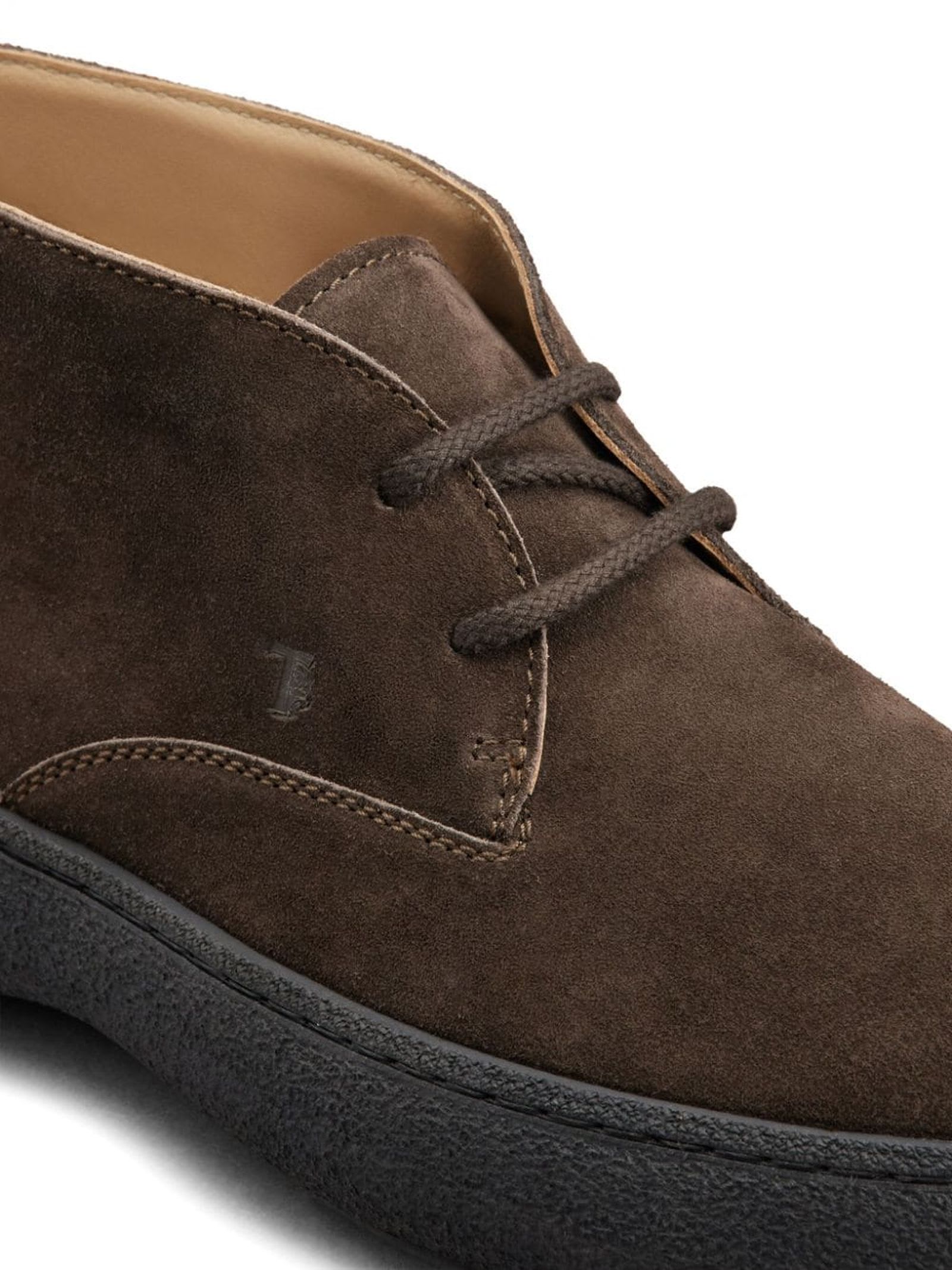 Shop Tod's W. G. Heritage Desert Boots In Brown