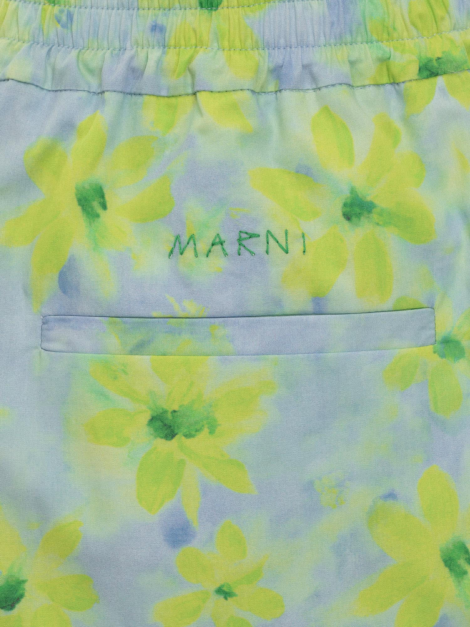 Shop Marni Parade Shorts In Aquamarine