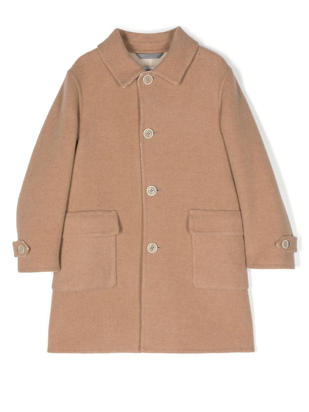 Shop Eleventy Single-breasted Coat In Beige