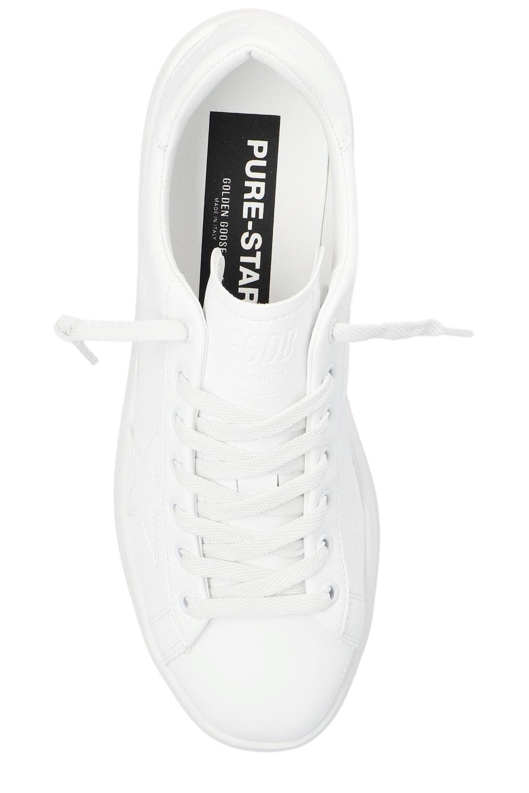 Shop Golden Goose Pure Star Low-top Sneakers In White