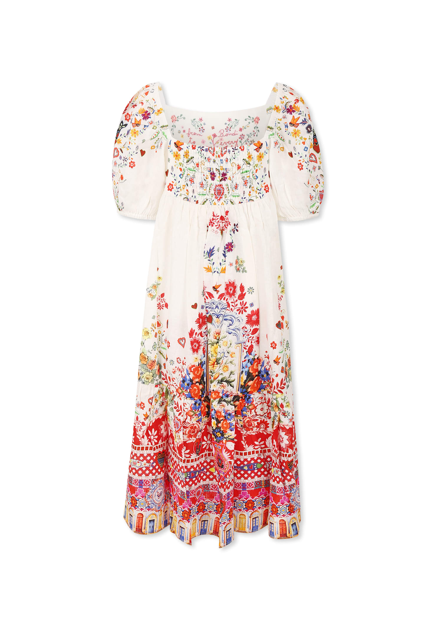 Shop Camilla White Dress For Girl With Floral Print