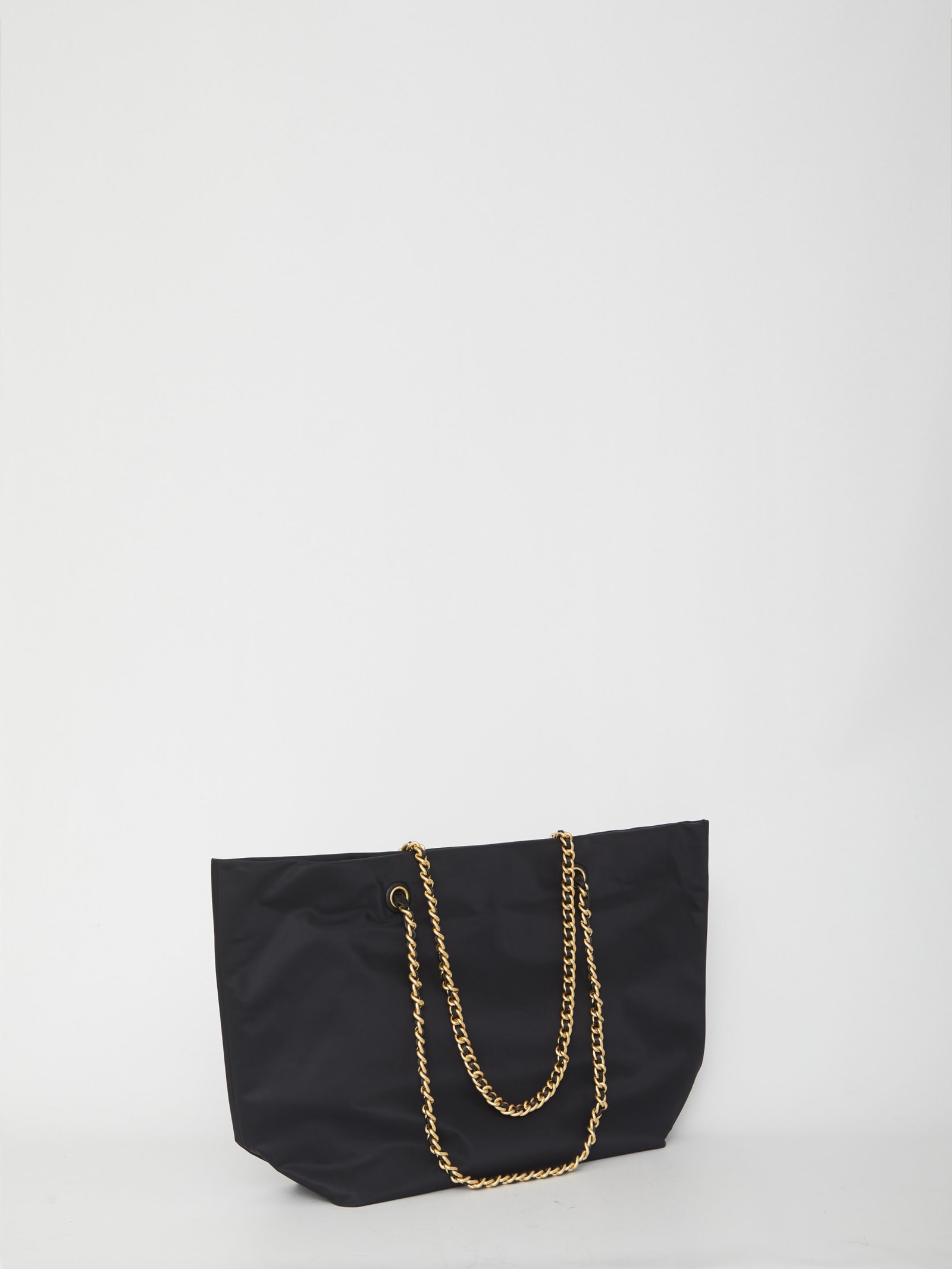 Shop Tory Burch Ella Chain Tote Bag In Black