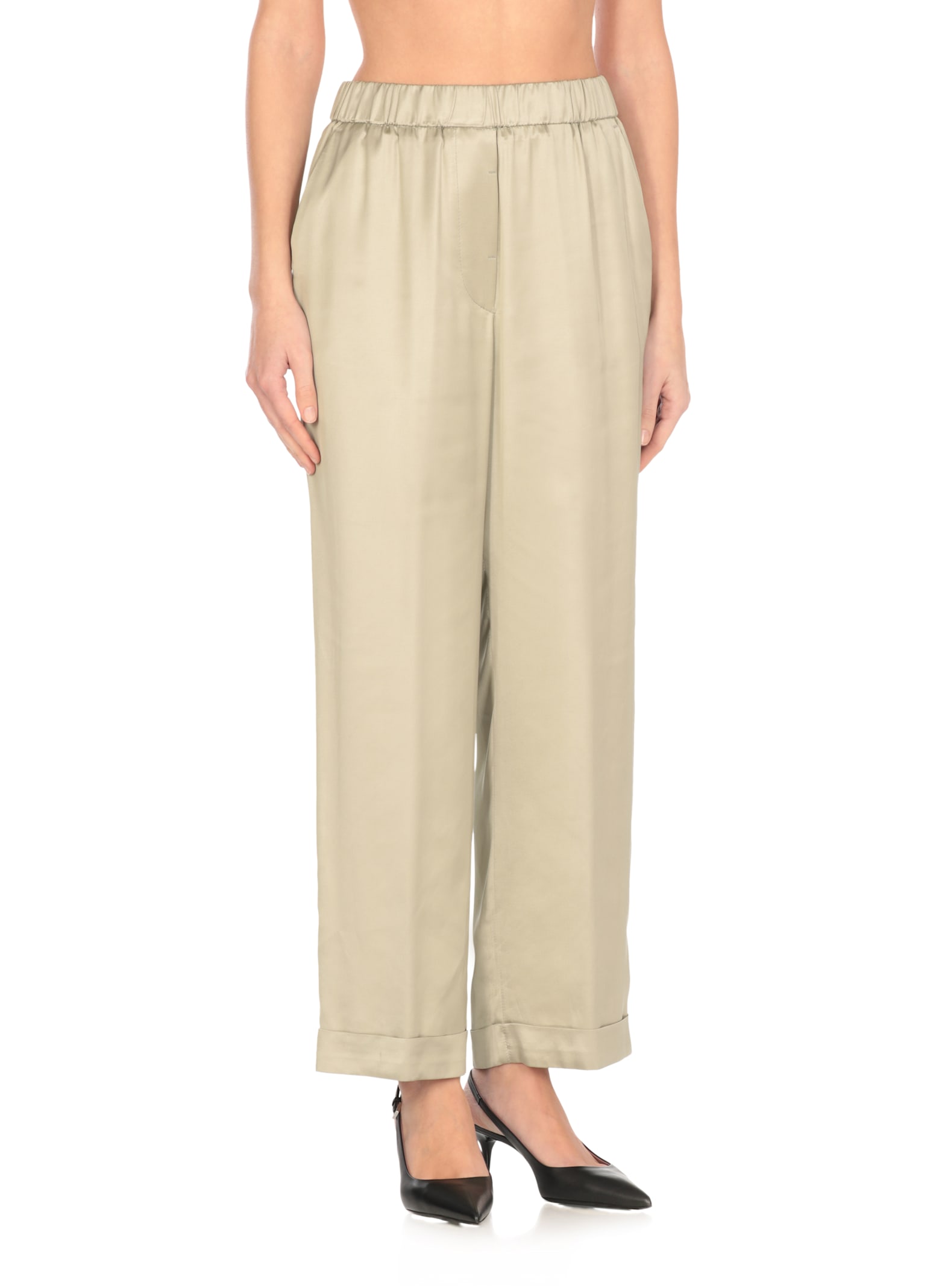 Peserico Elastic Waist Casual Pants