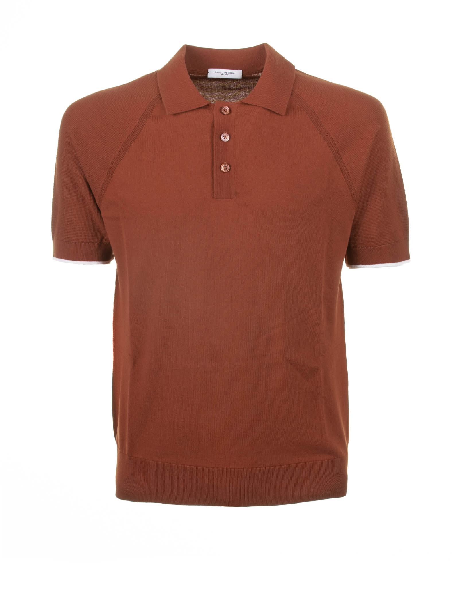 Short-sleeved Polo Shirt In Cotton