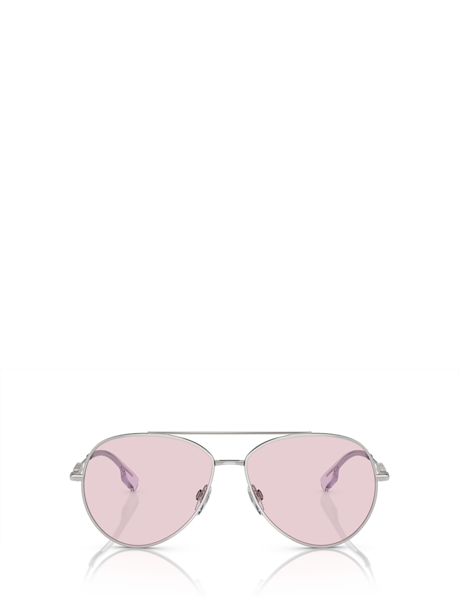 Shop Burberry Eyewear Be3147 Silver Sunglasses