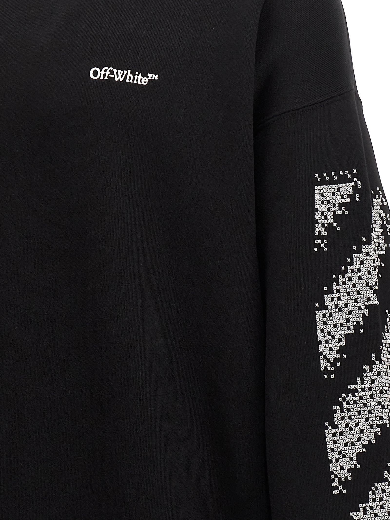 OFF-WHITE PIXEL DIAG SKATE SWEATSHIRT 