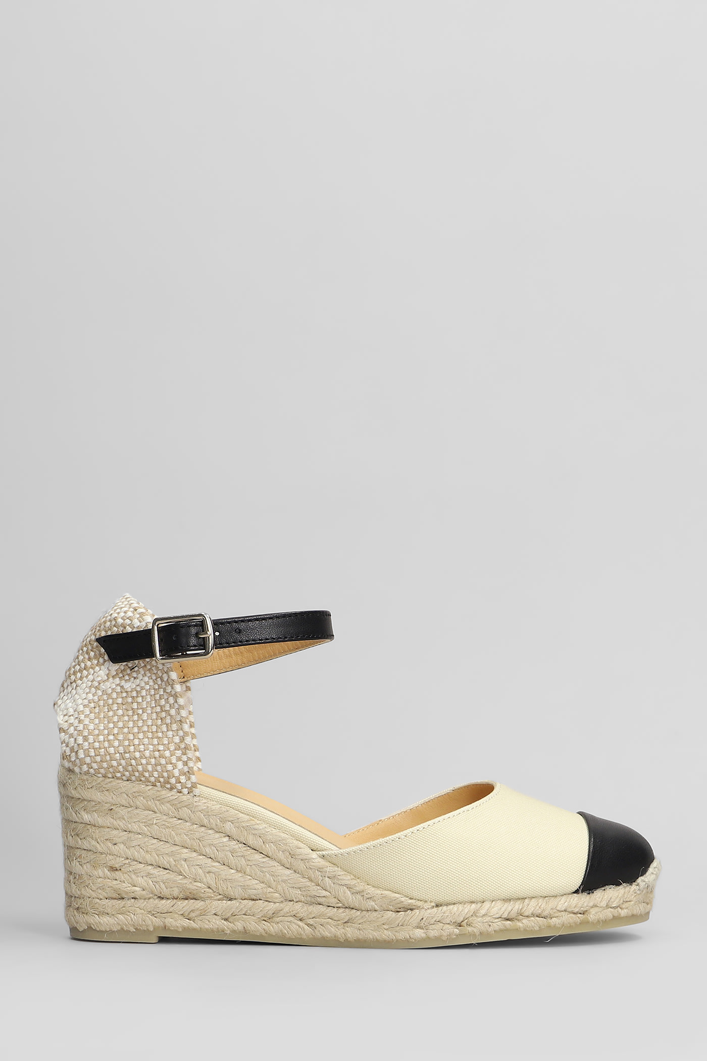 Castañer Coraline-6-264 Wedges In Beige Canvas